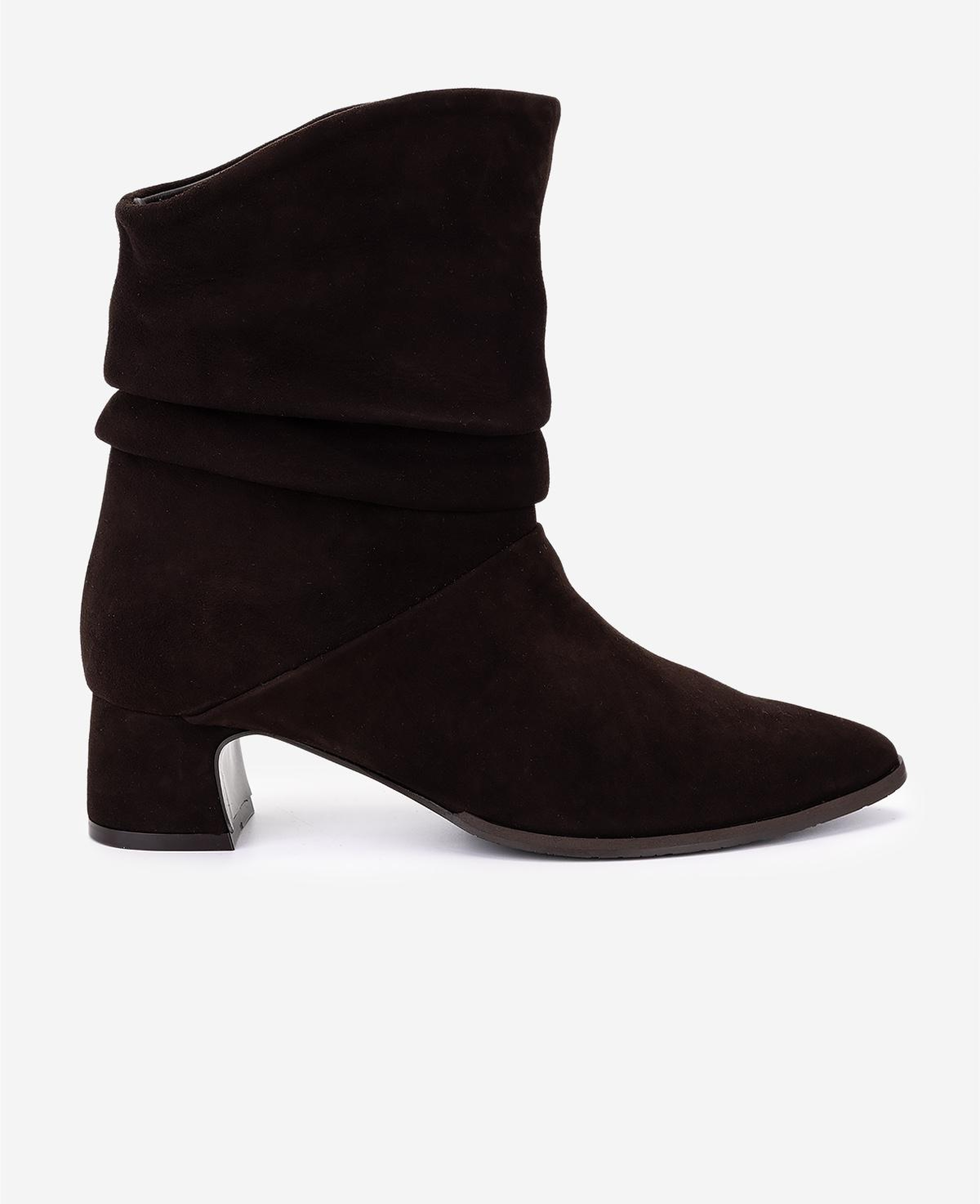 Valmenti Kadın Hakiki Deri Kahverengi Süet Topuklu Bot