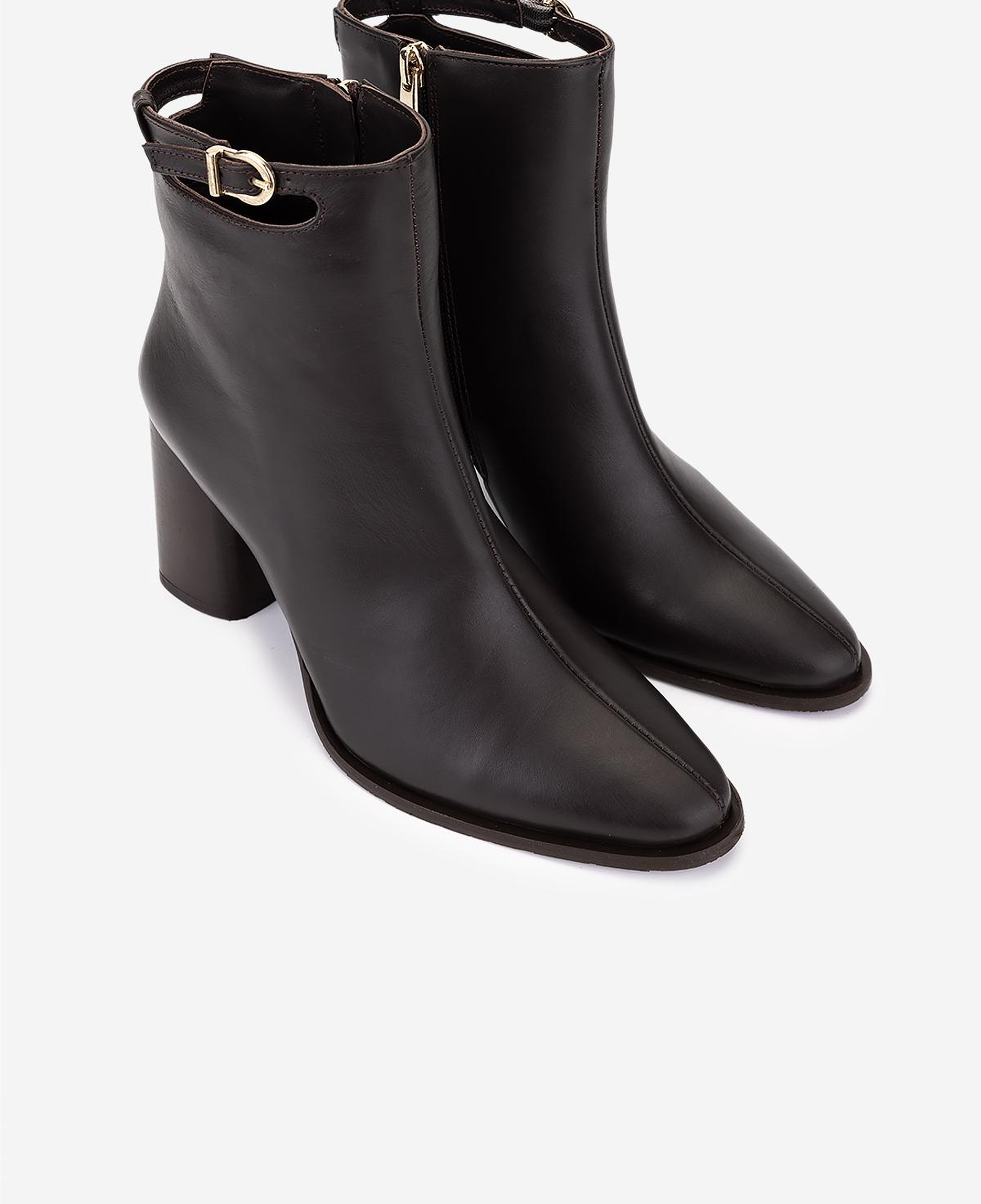 Valmenti Kadın Hakiki Deri Kahverengi Topuklu Bot