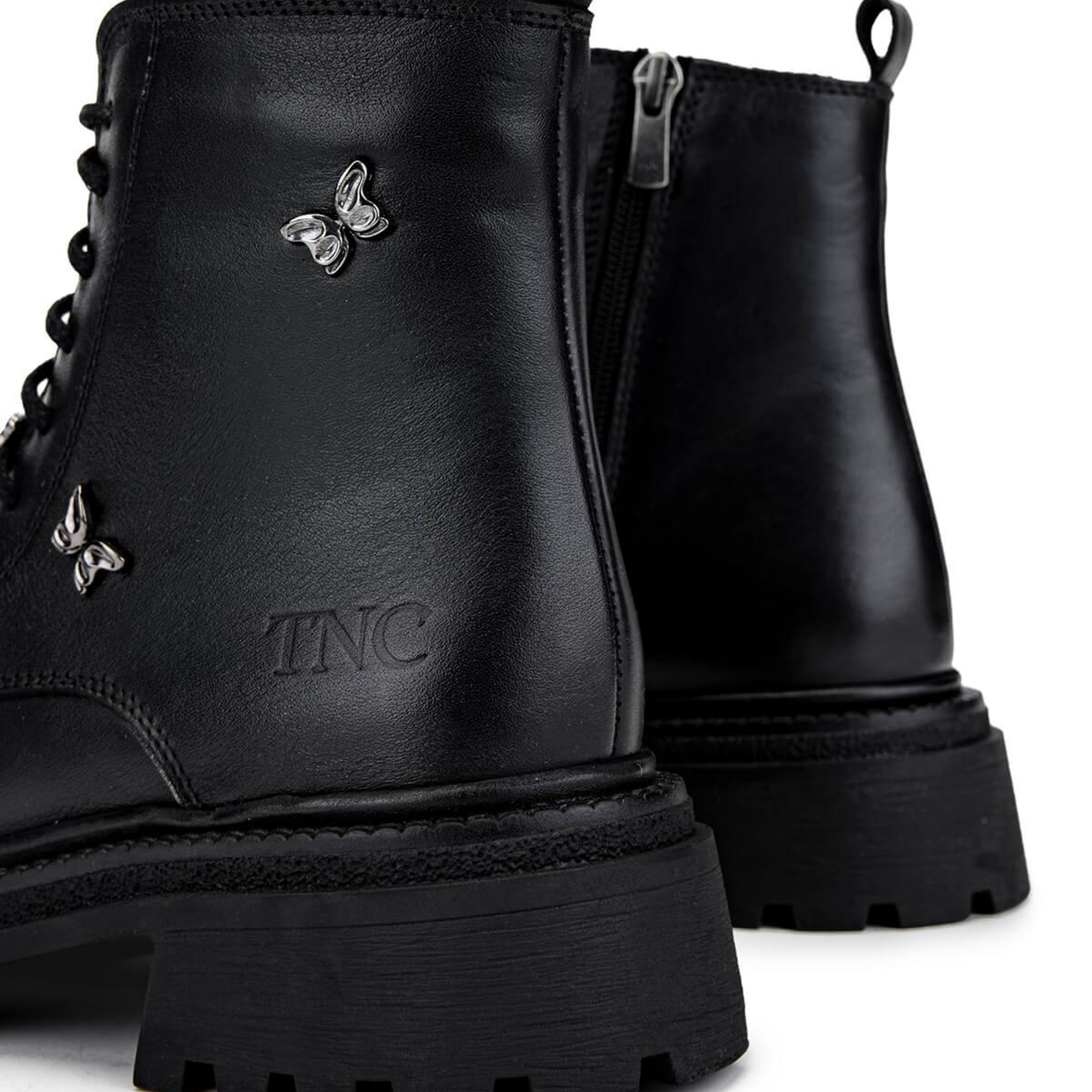 Tamer Tanca Kadın Hakiki Deri Siyah Deri Casual Bot