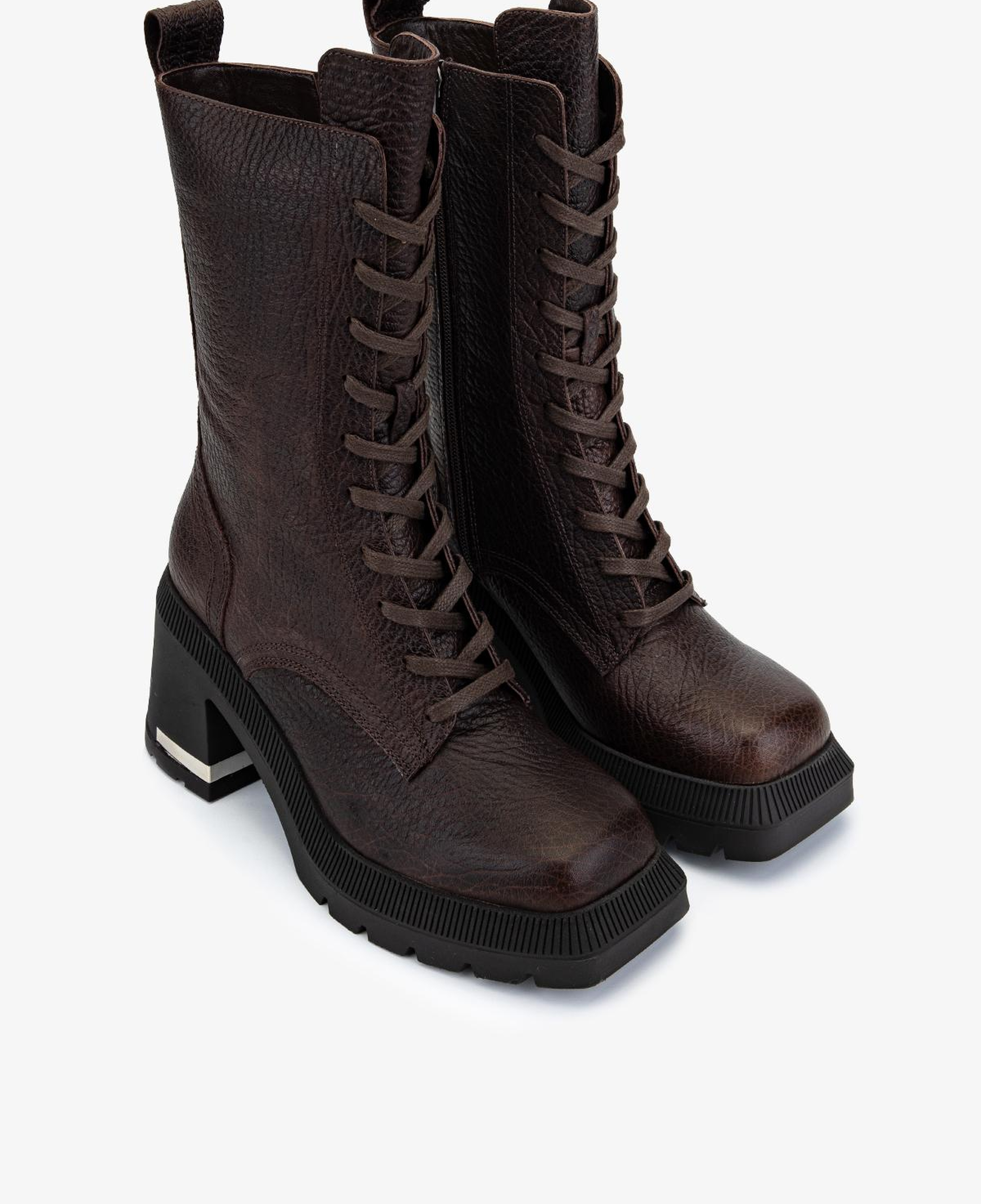 Valmenti Kadın Hakiki Deri Kahverengi Topuklu Bot