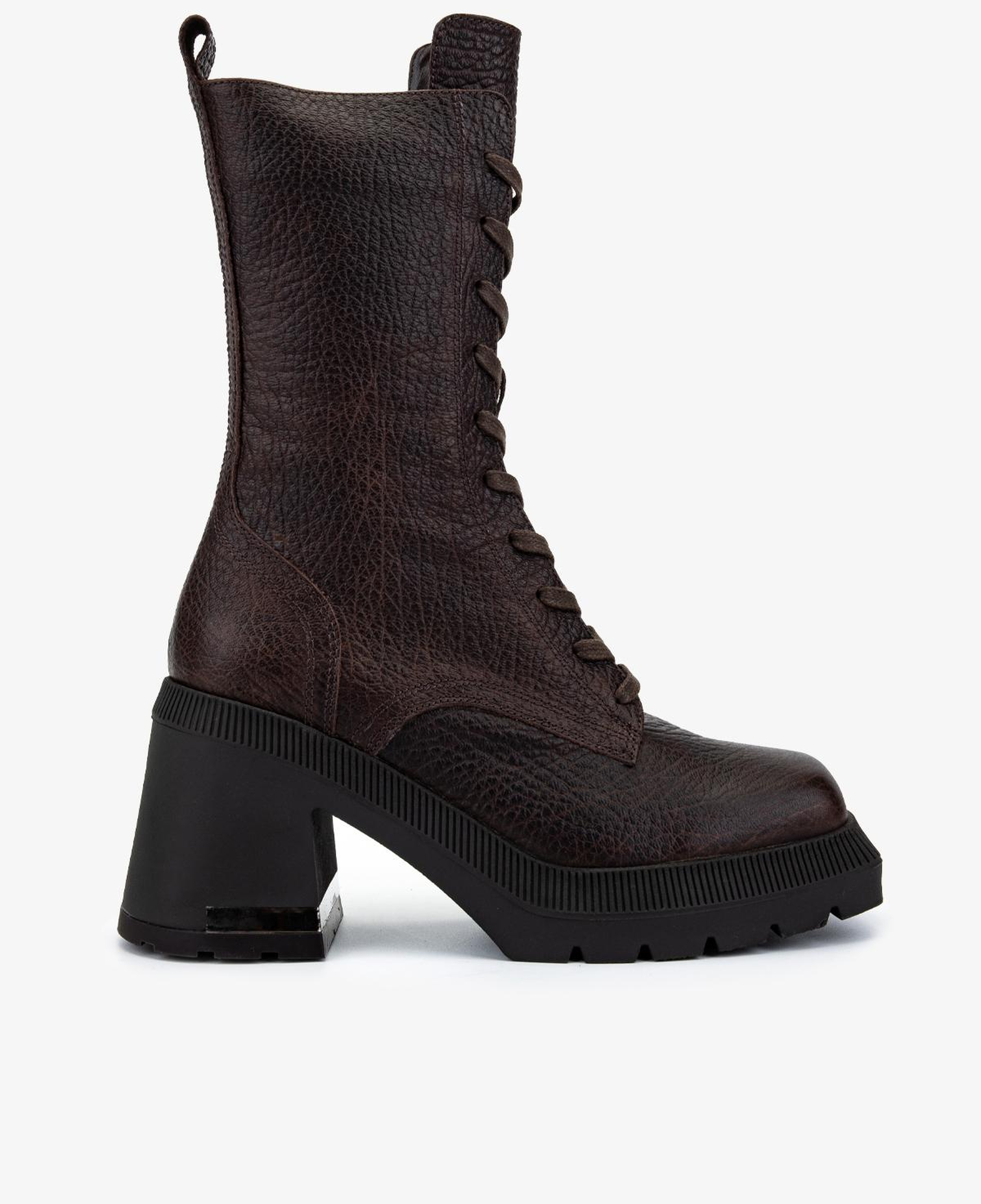 Valmenti Kadın Hakiki Deri Kahverengi Topuklu Bot