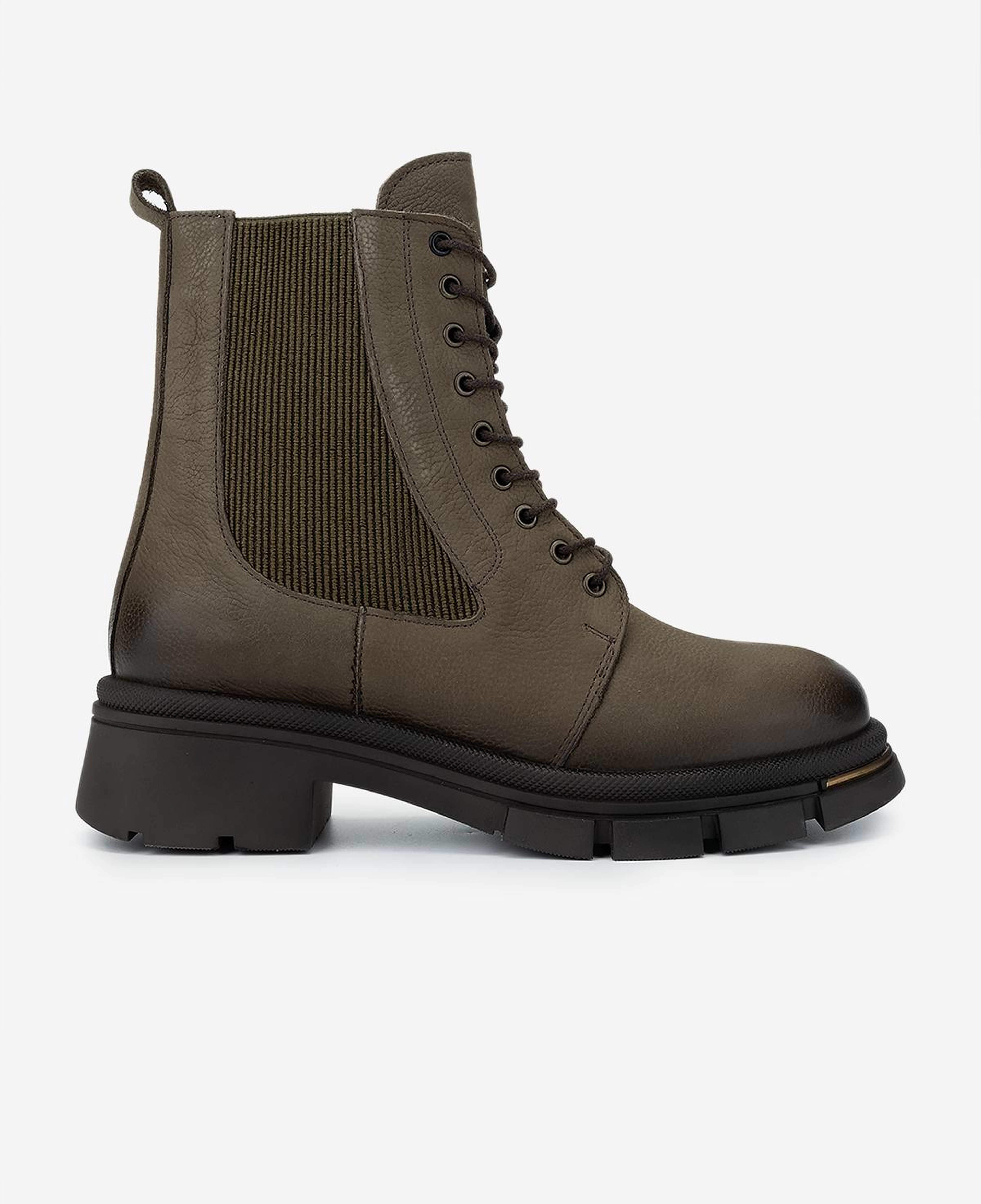 Valmenti Kadın Hakiki Deri Yeşil Düz Bot