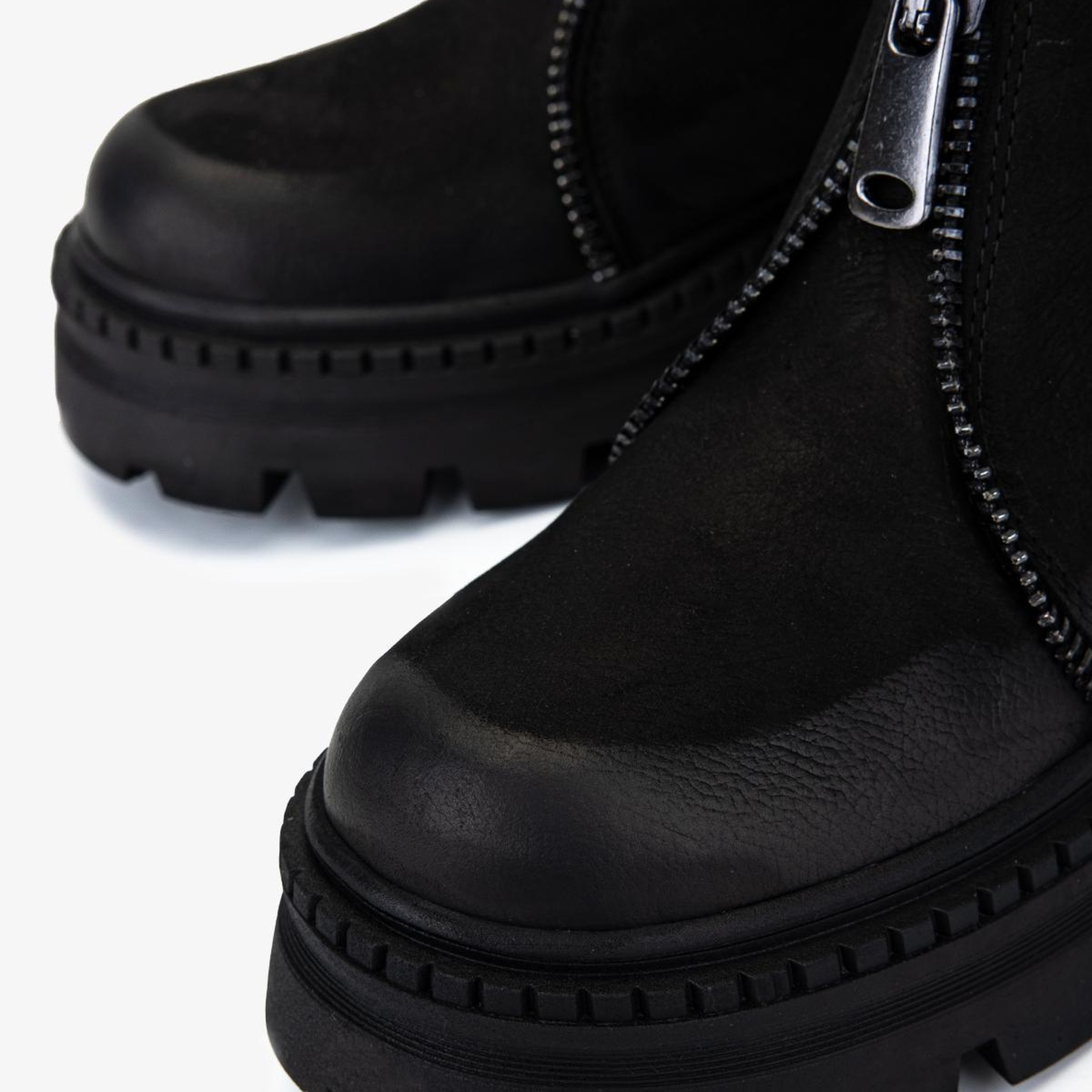 Valmenti Kadın Hakiki Deri Siyah Nubuk Düz Bot