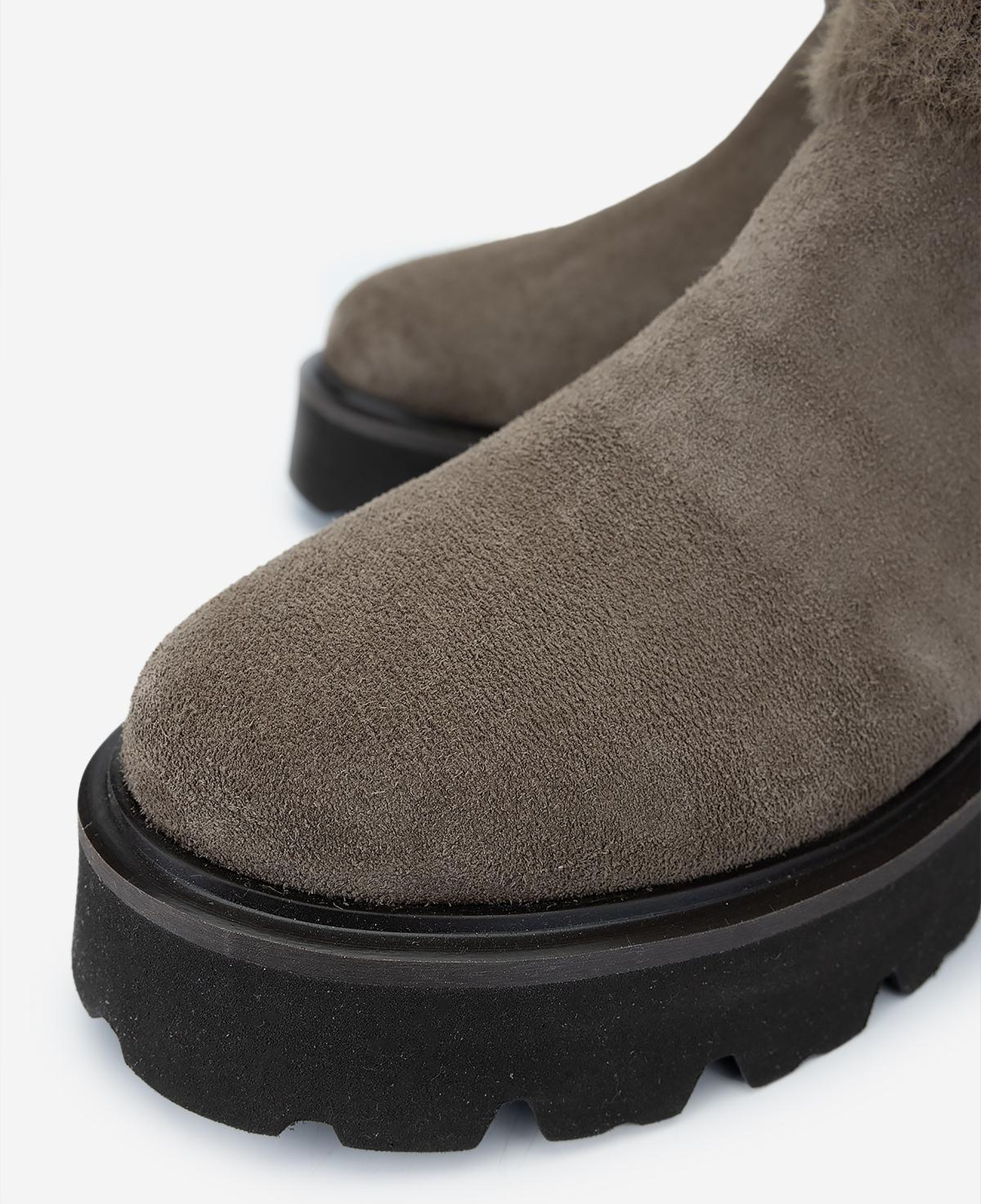 Valmenti Kadın Hakiki Deri Vizon Süet Düz Bot