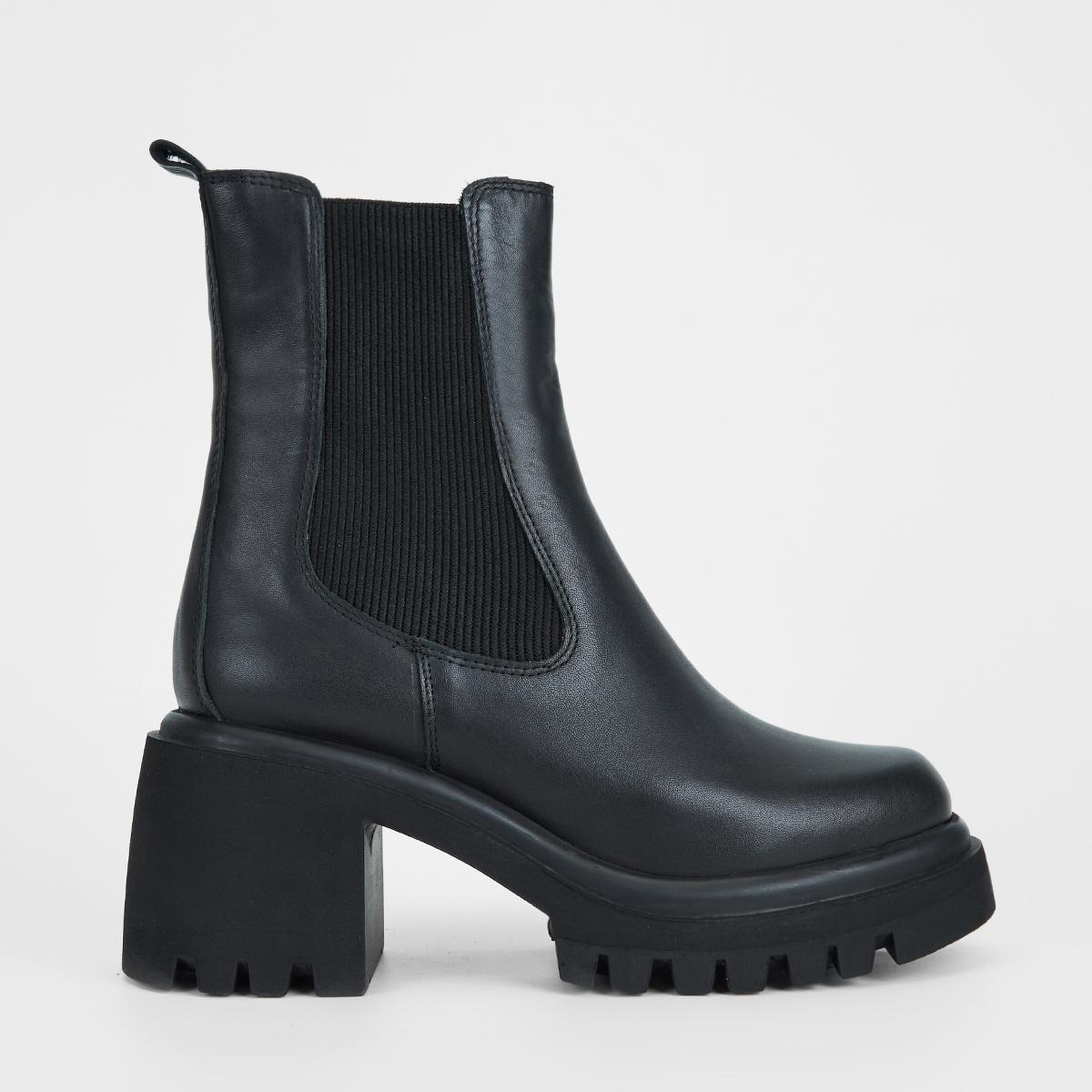 Valmenti Kadın Hakiki Deri Siyah Topuklu Bot