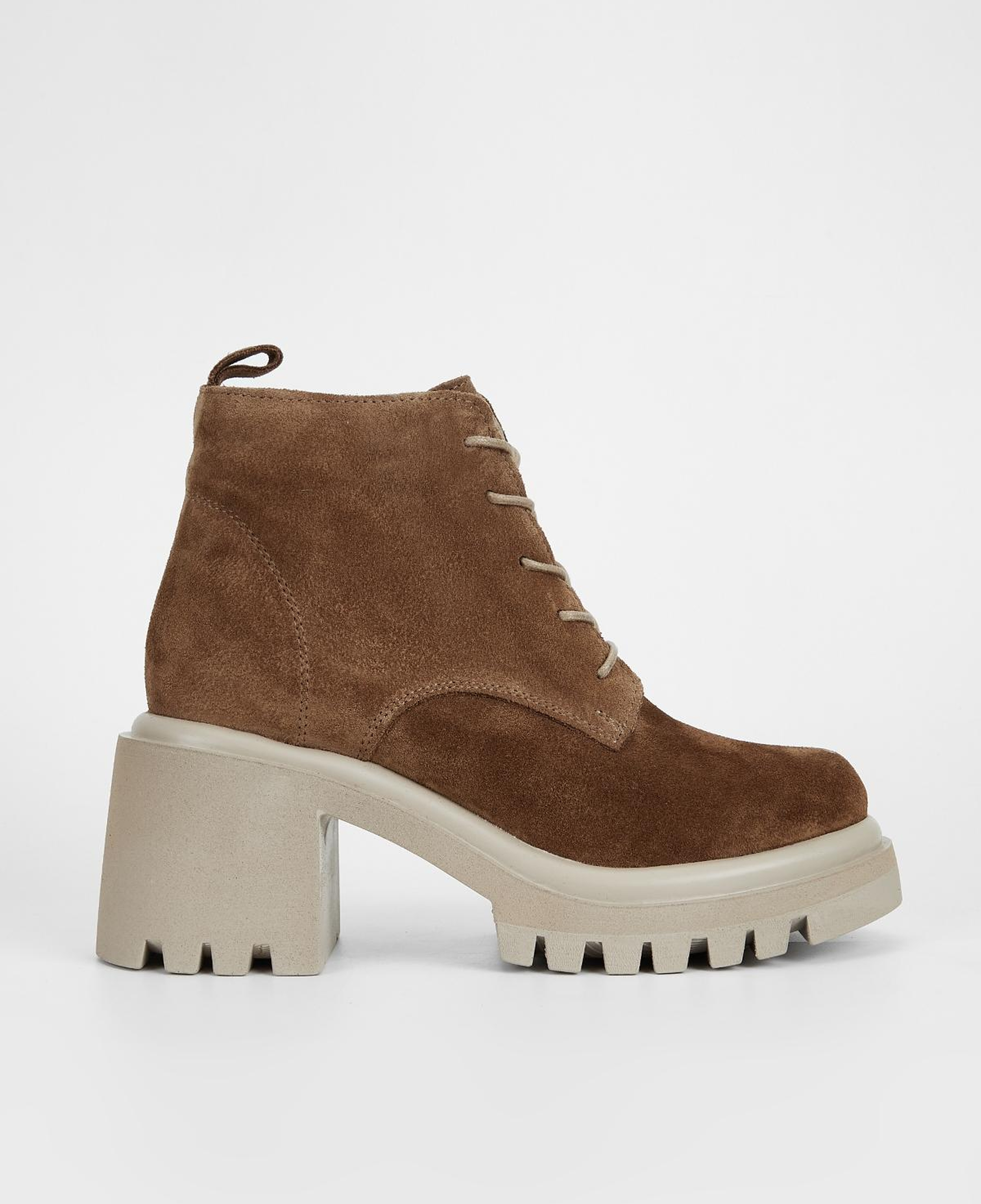 Valmenti Kadın Hakiki Deri Tütün Süet Topuklu Bot