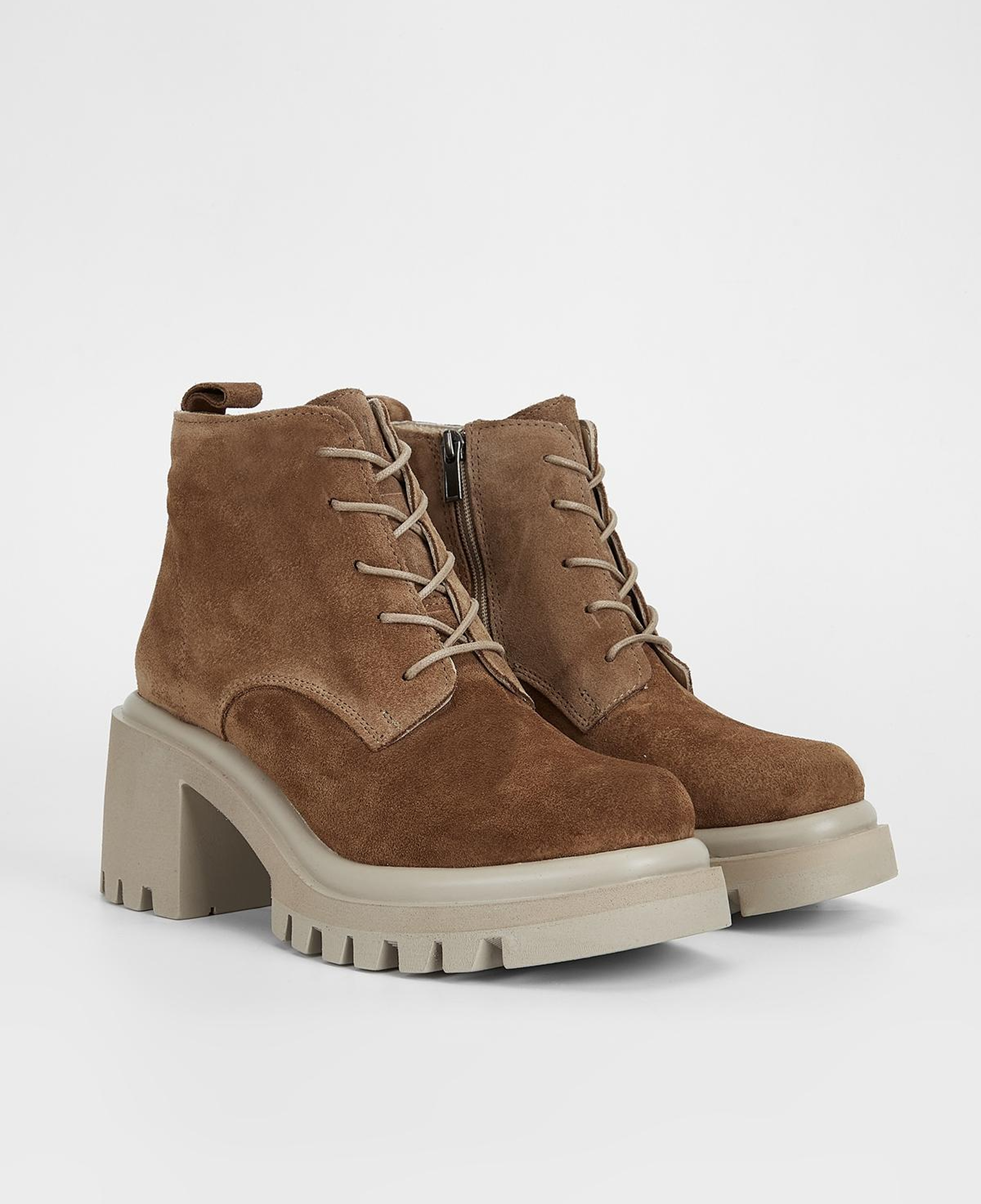 Valmenti Kadın Hakiki Deri Tütün Süet Topuklu Bot