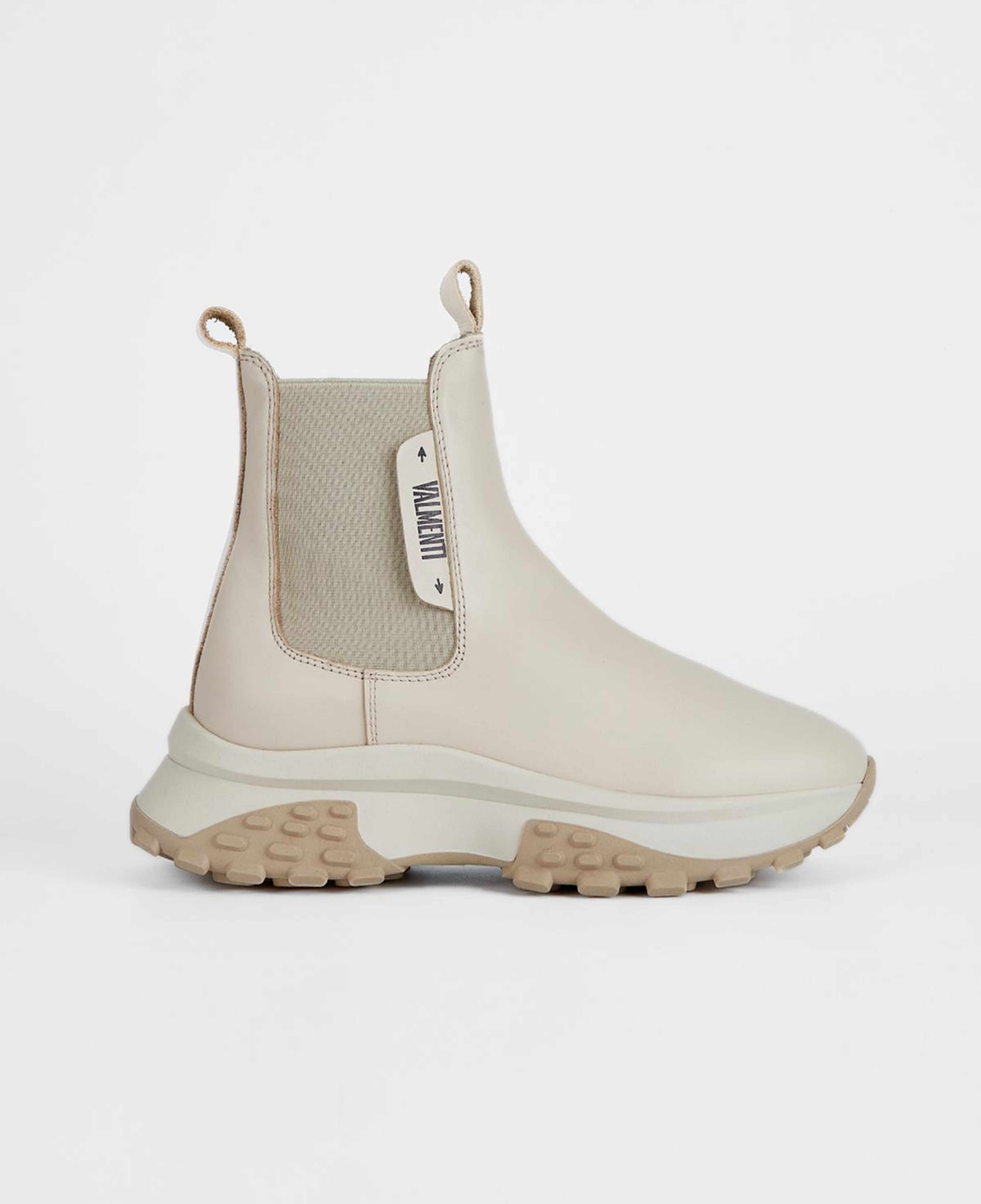 Valmenti Kadın Hakiki Deri Bej Düz Bot