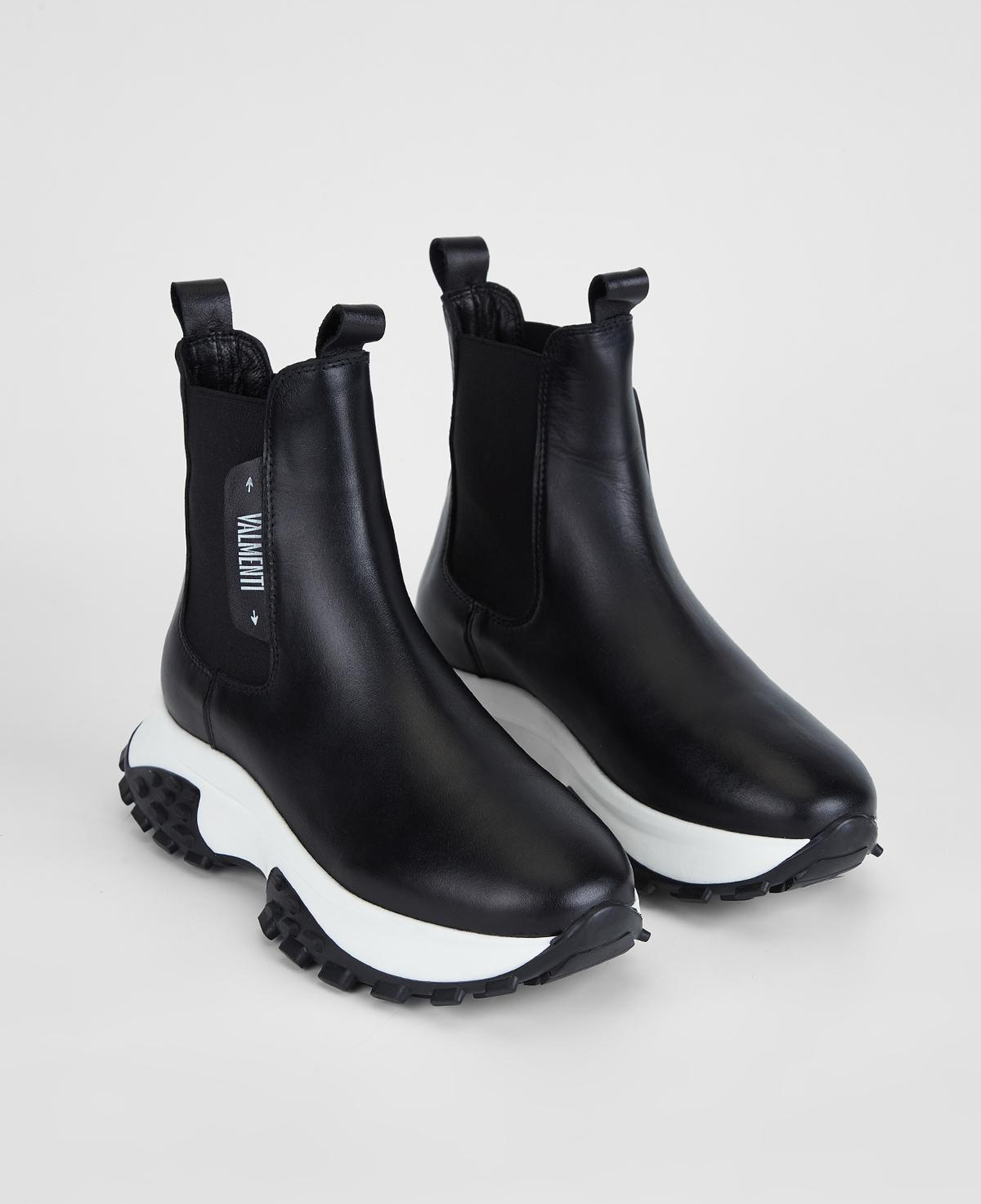 Valmenti Kadın Hakiki Deri Siyah Düz Bot