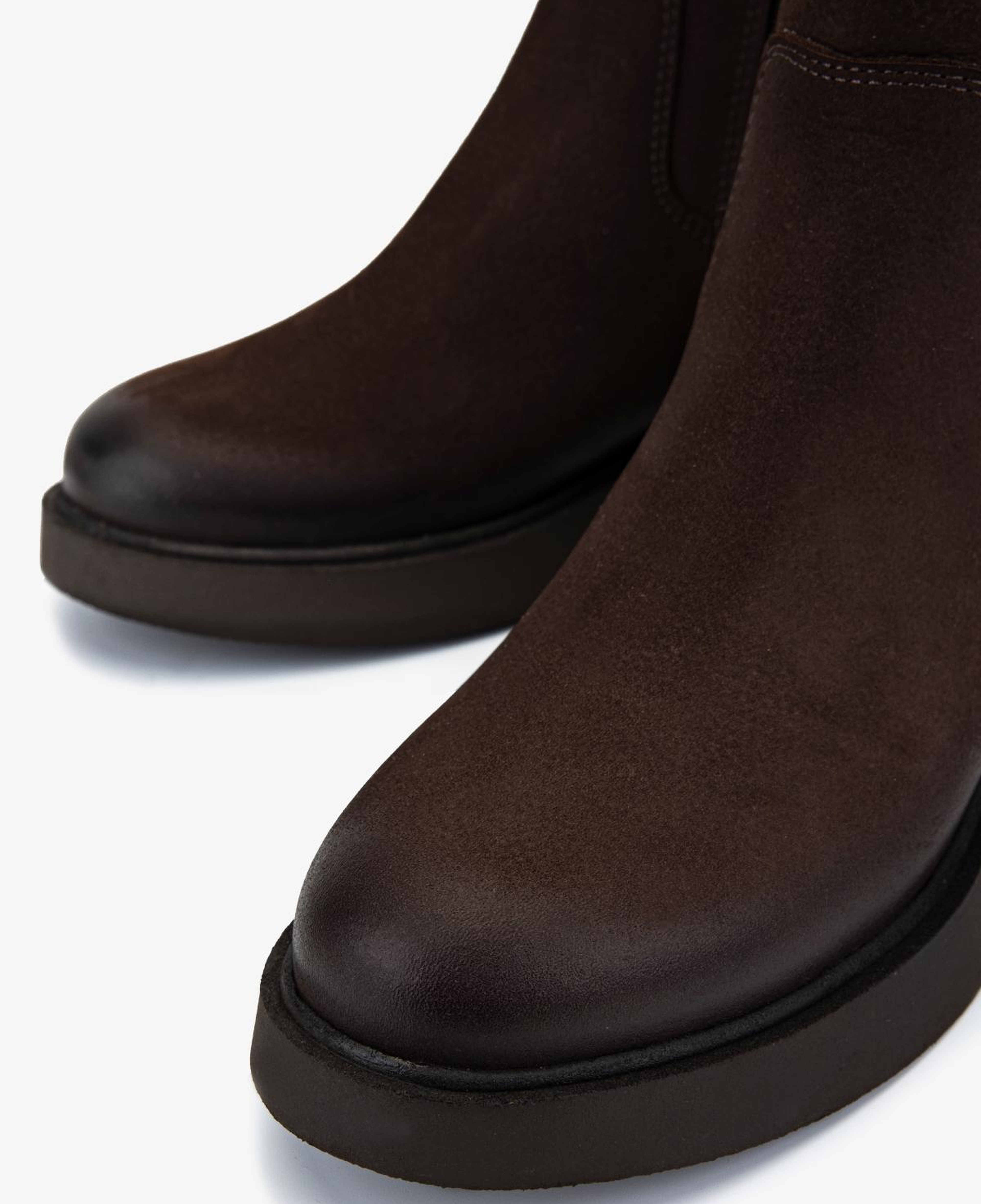 Valmenti Kadın Hakiki Deri Kahverengi Düz Bot