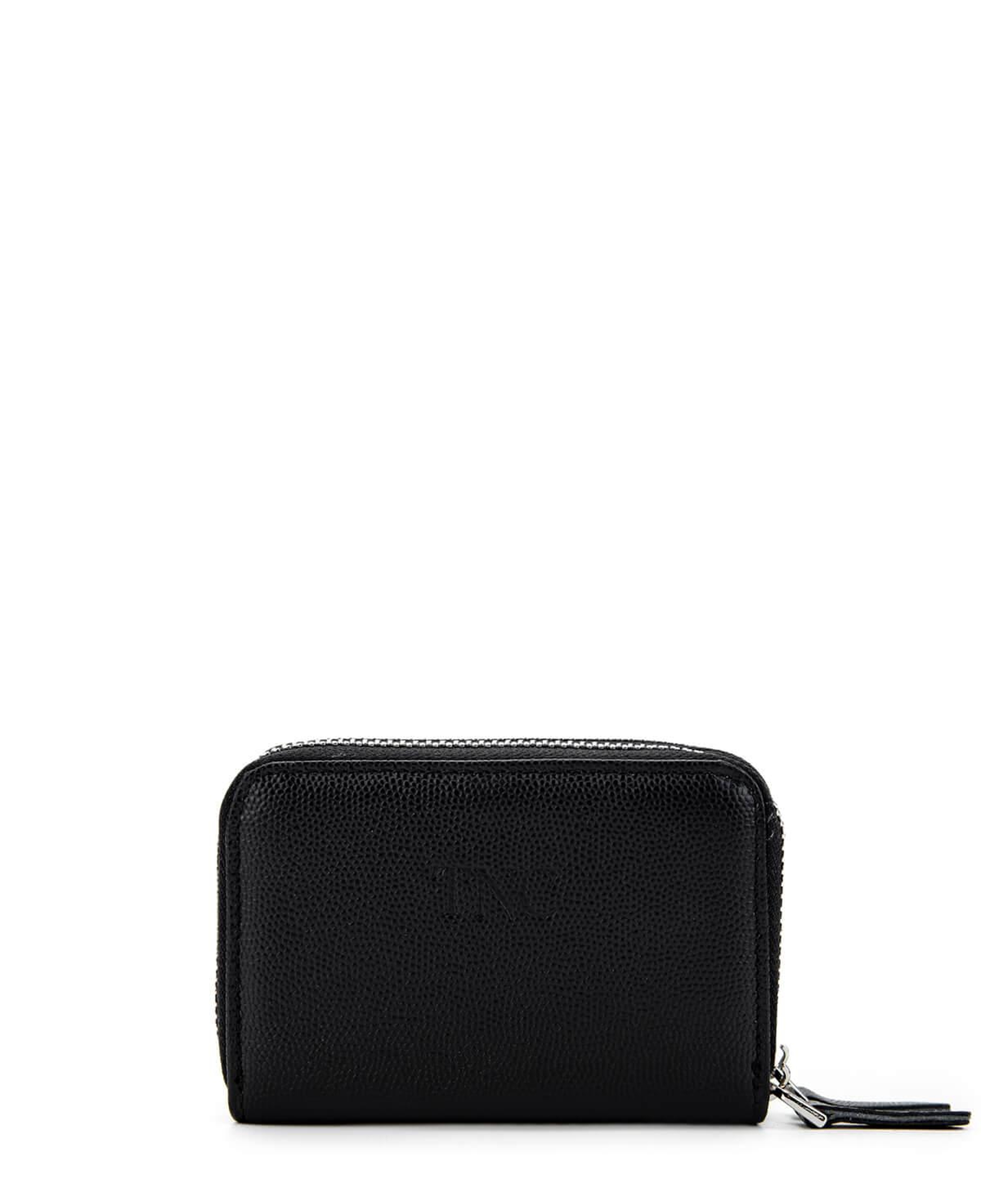 Tamer Tanca Unisex Hakiki Deri Siyah Havyar Cüzdan Cuzdan