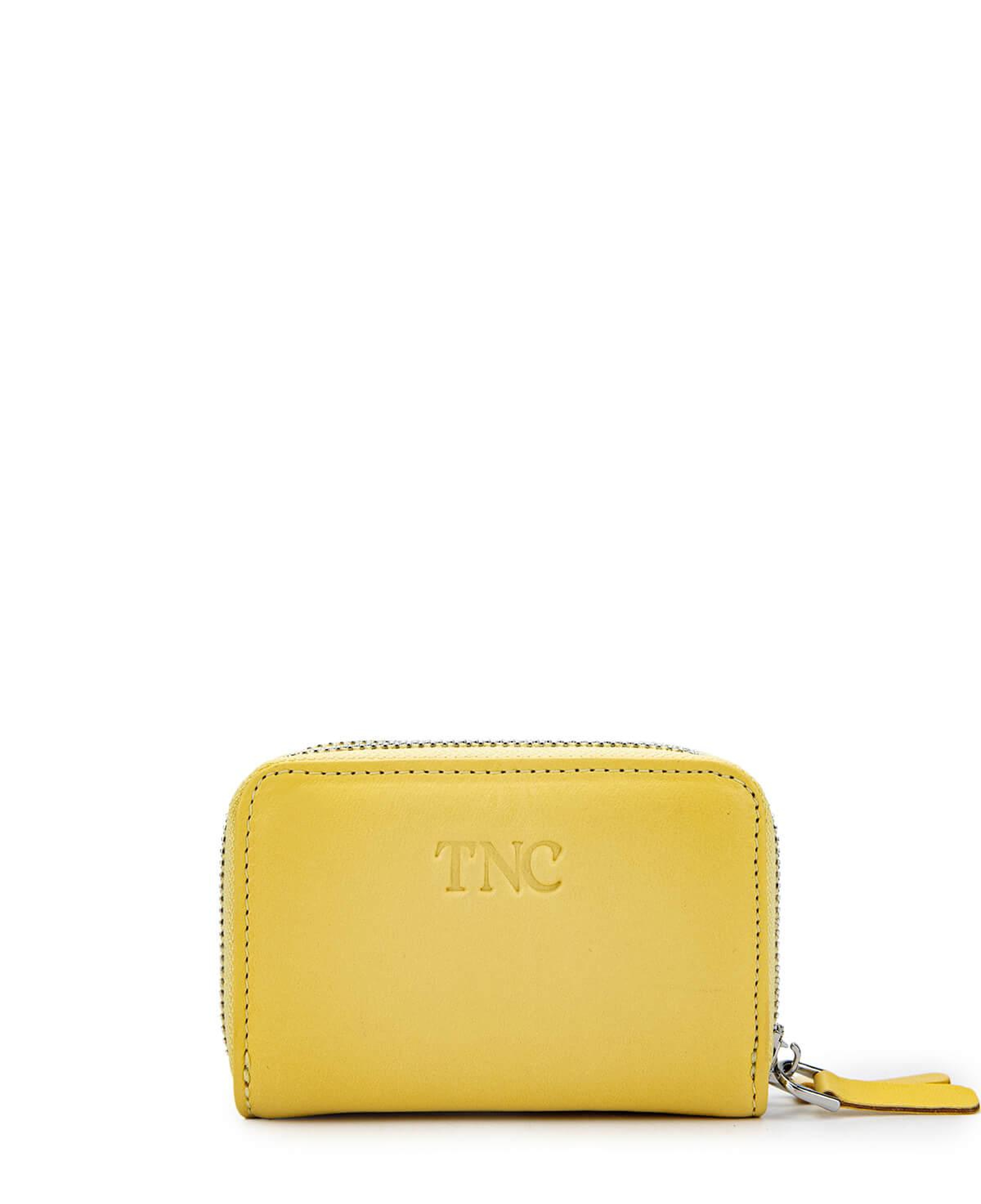 Tamer Tanca Unisex Hakiki Deri Sarı Cüzdan Cuzdan