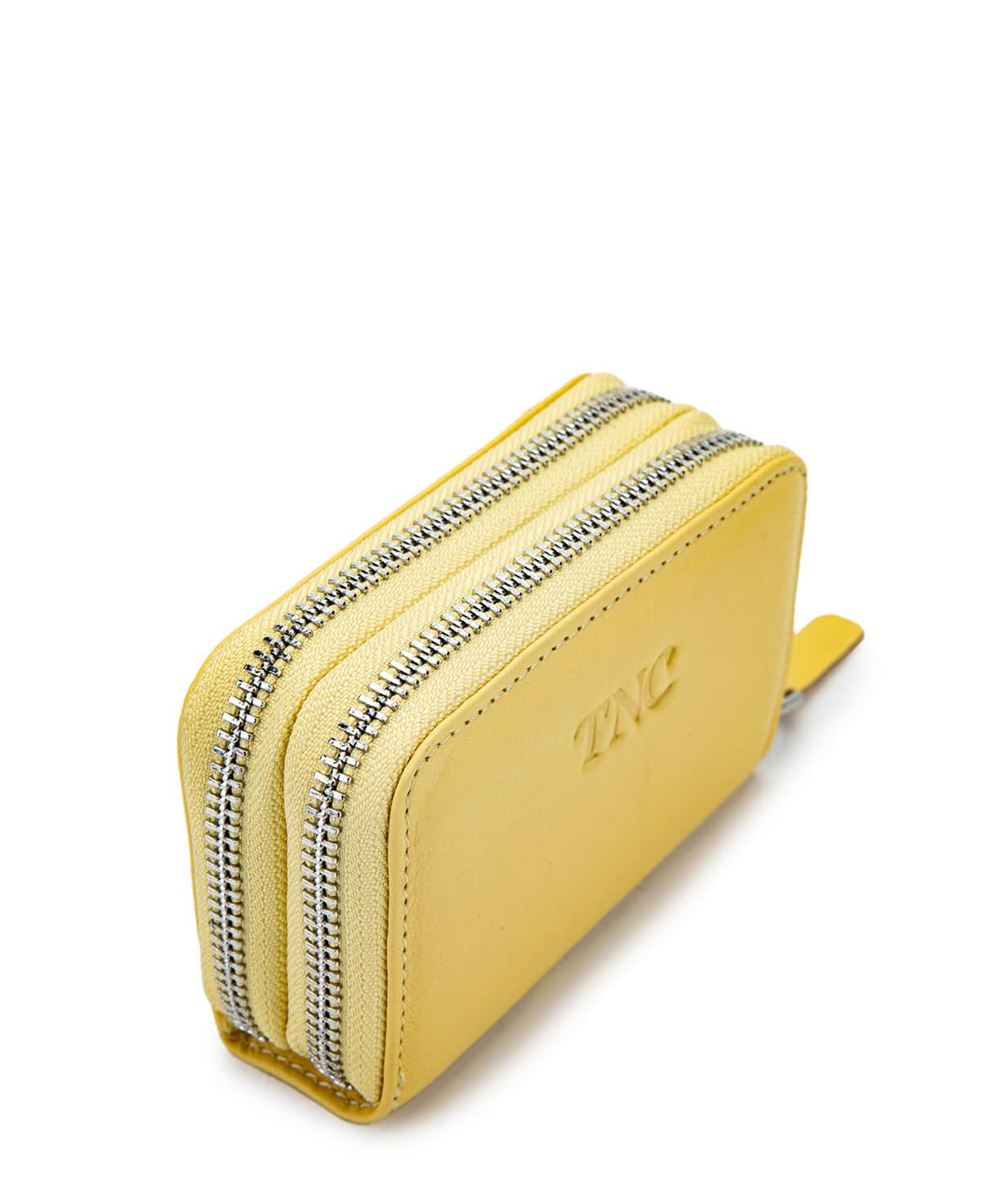 Tamer Tanca Unisex Hakiki Deri Sarı Cüzdan Cuzdan