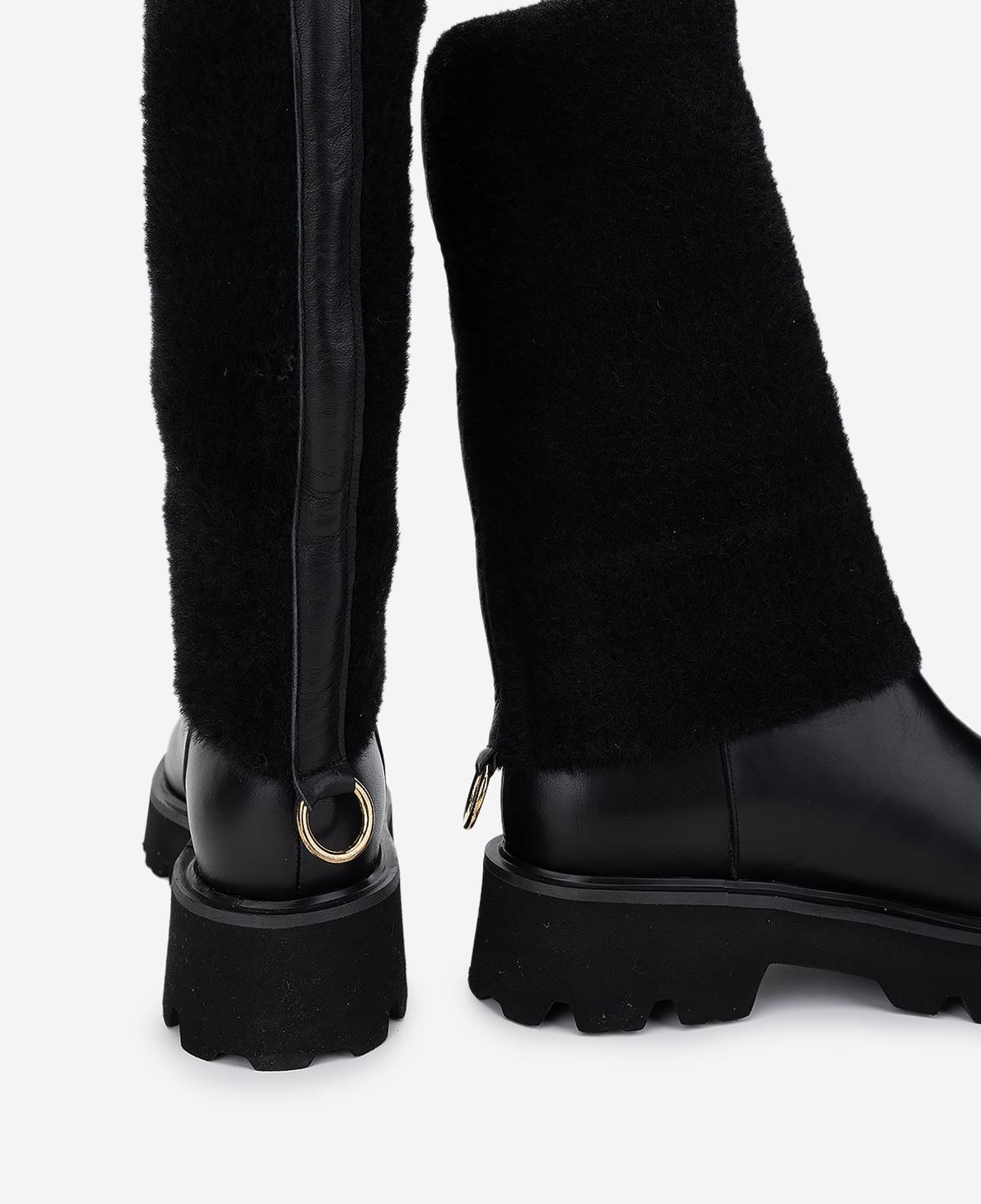 Valmenti Kadın Hakiki Deri Siyah Düz Bot