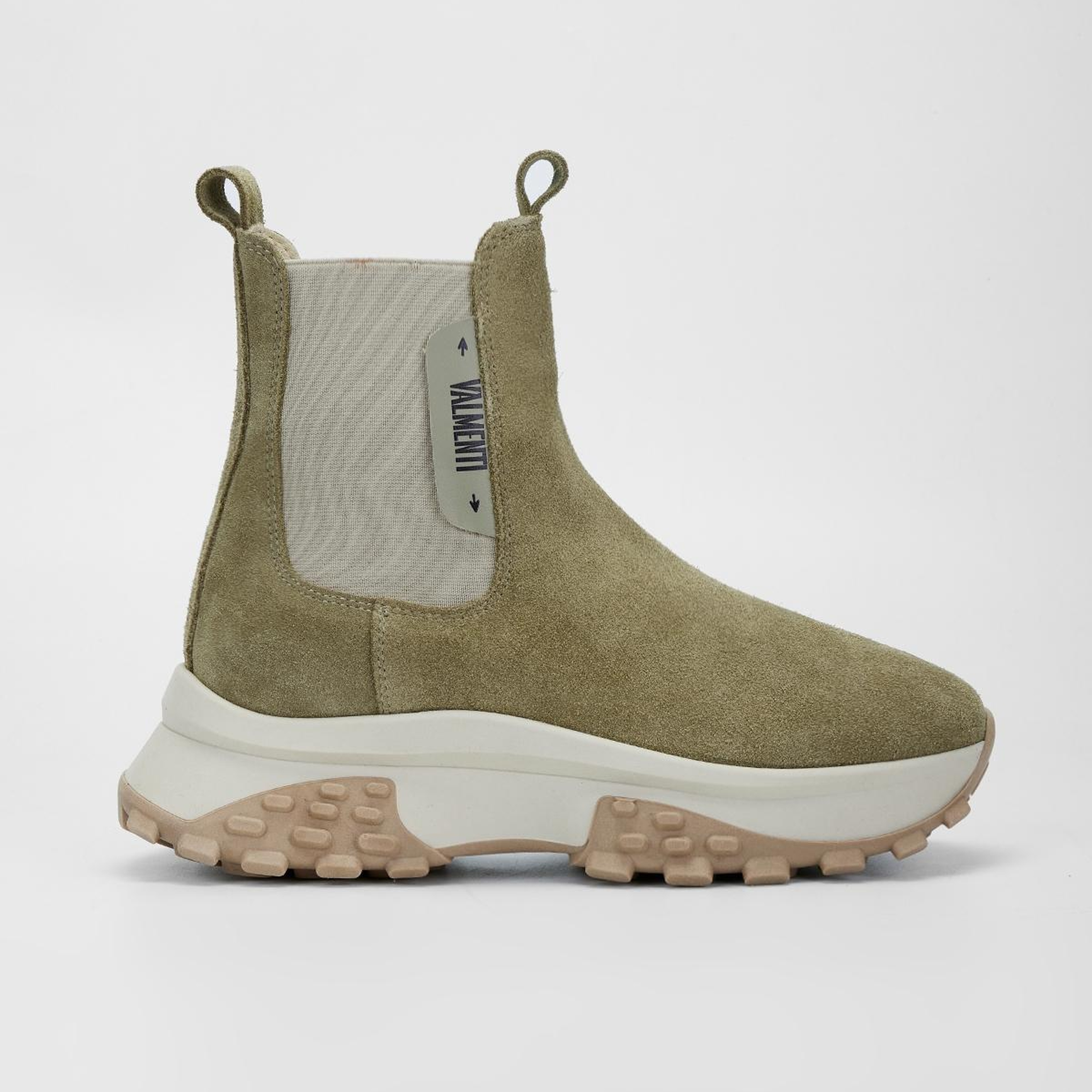 Valmenti Kadın Hakiki Deri Yeşil Düz Bot