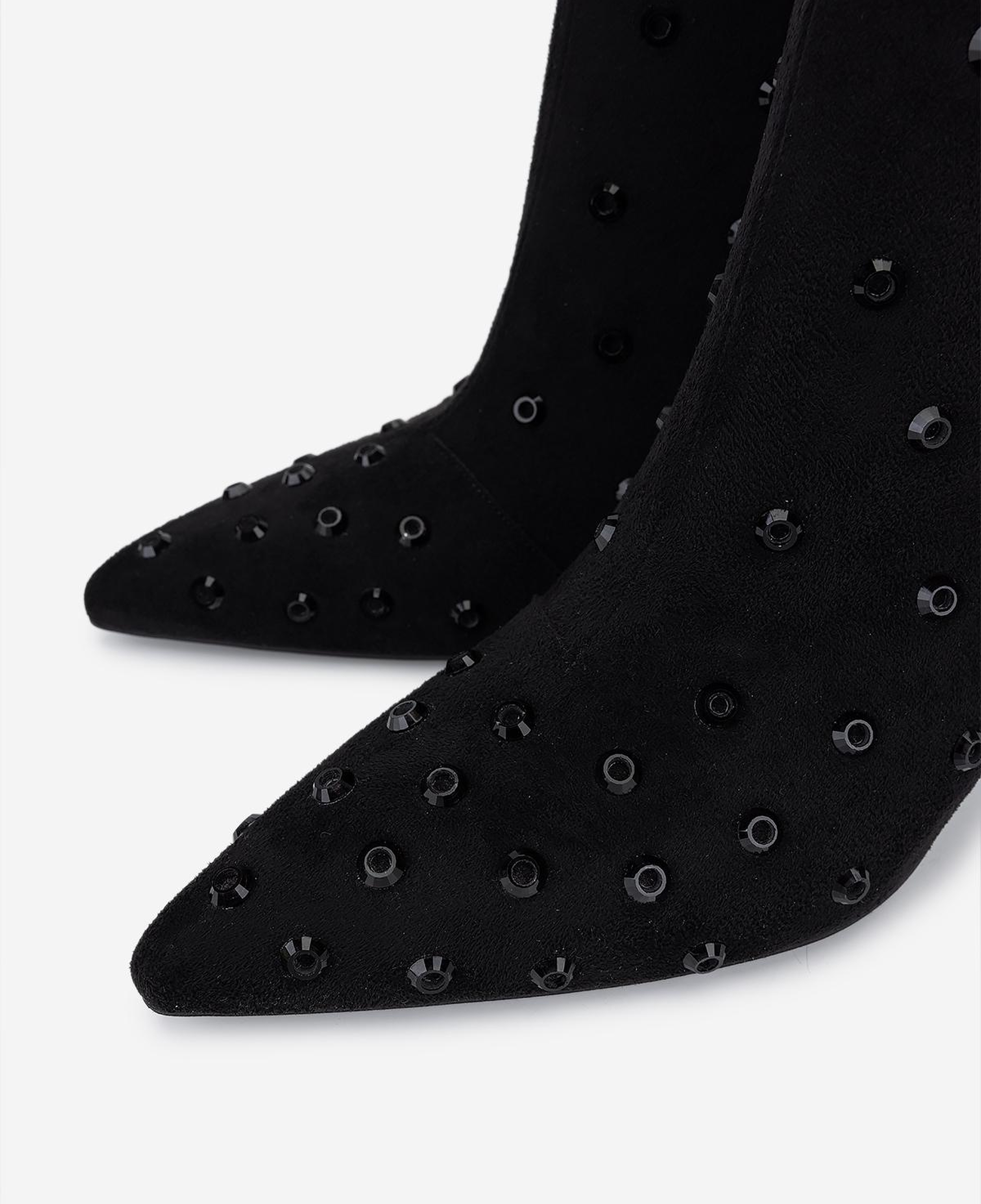 Valmenti Kadın Tekstil Siyah Kadife Topuklu Bot