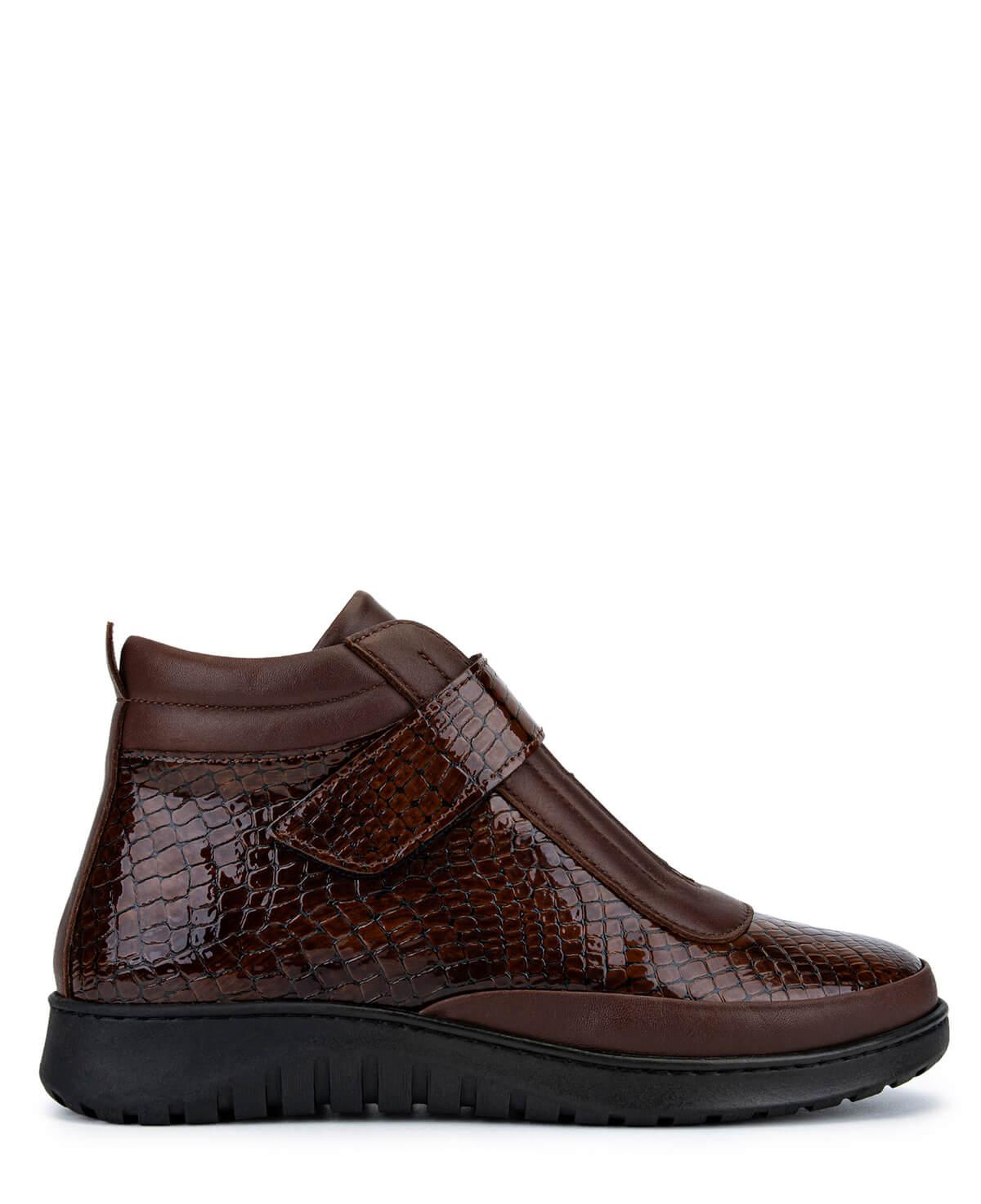 Tamer Tanca Kadın Hakiki Deri Taba Rugan Kroko Bot