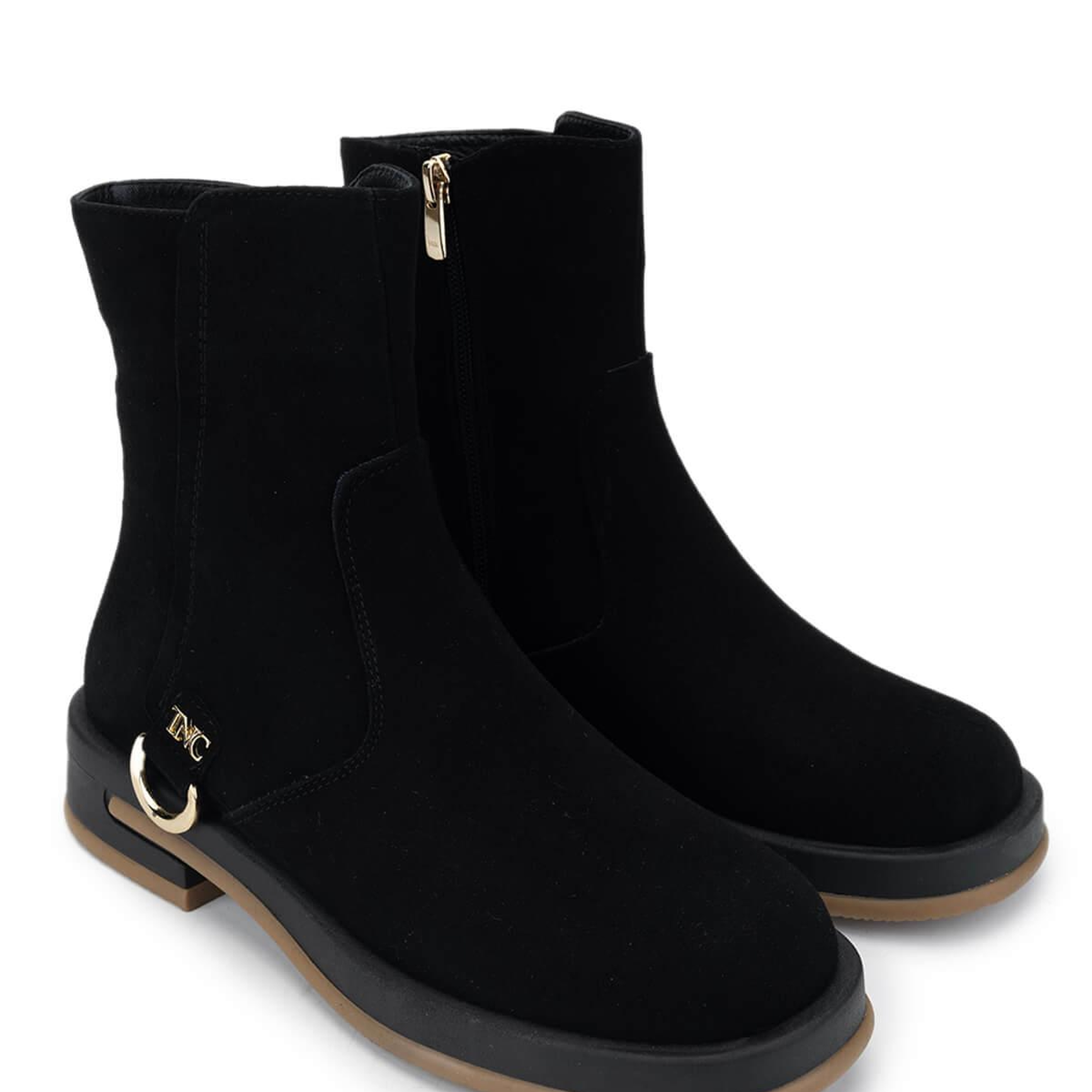 Tamer Tanca Kadın Hakiki Deri Siyah Süet Casual Bot