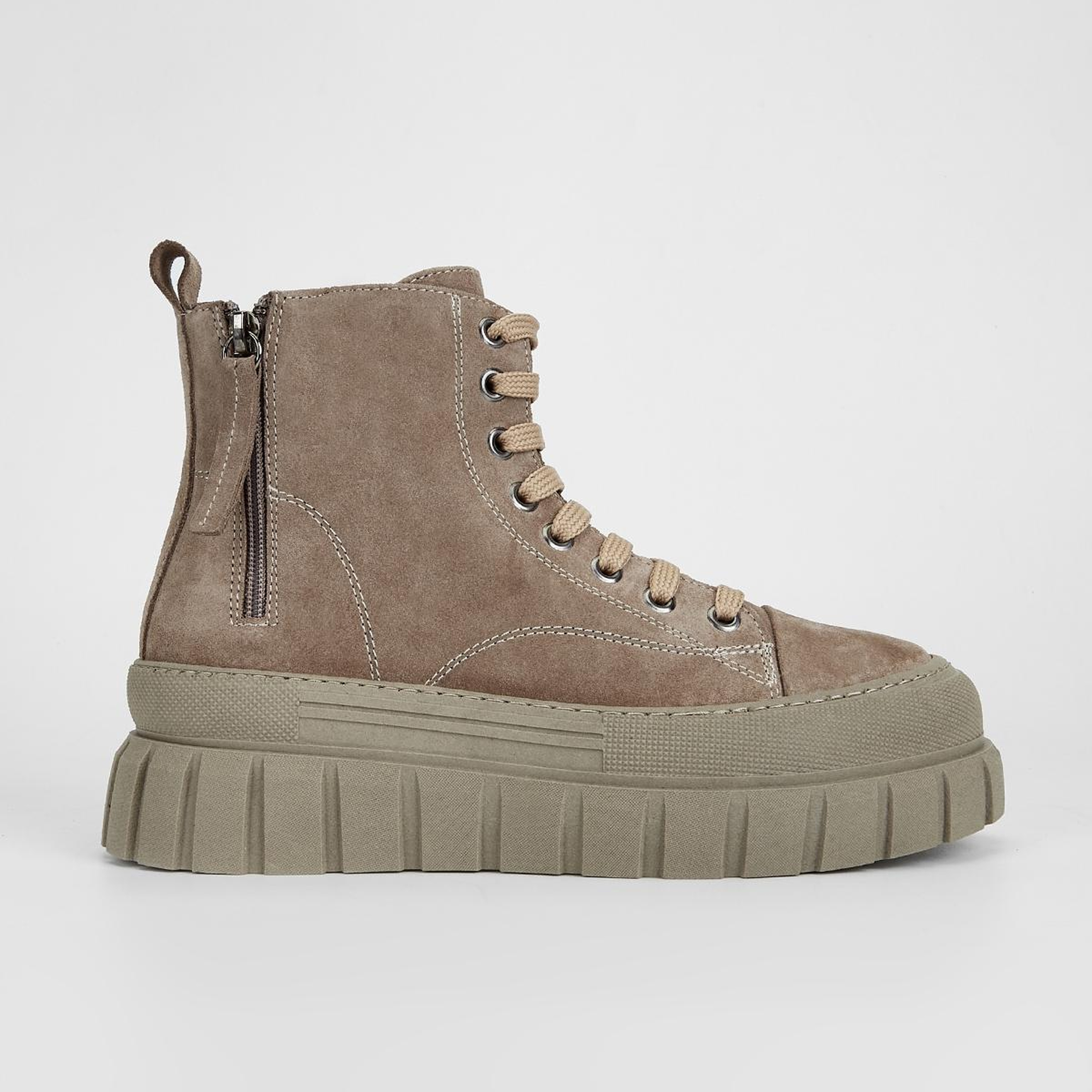 Valmenti Kadın Hakiki Deri Vizon Süet Düz Bot