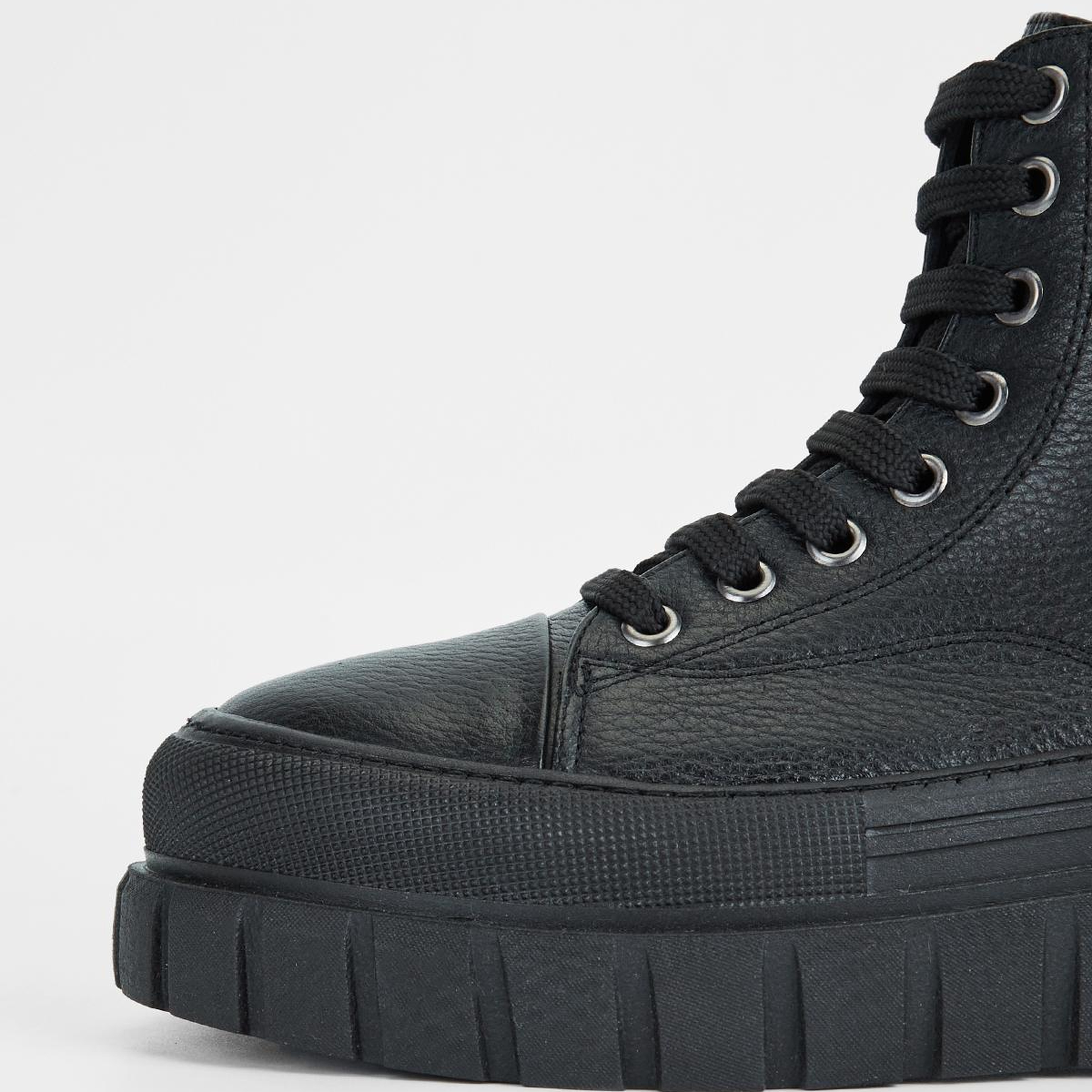 Valmenti Kadın Hakiki Deri Siyah Floter Düz Bot