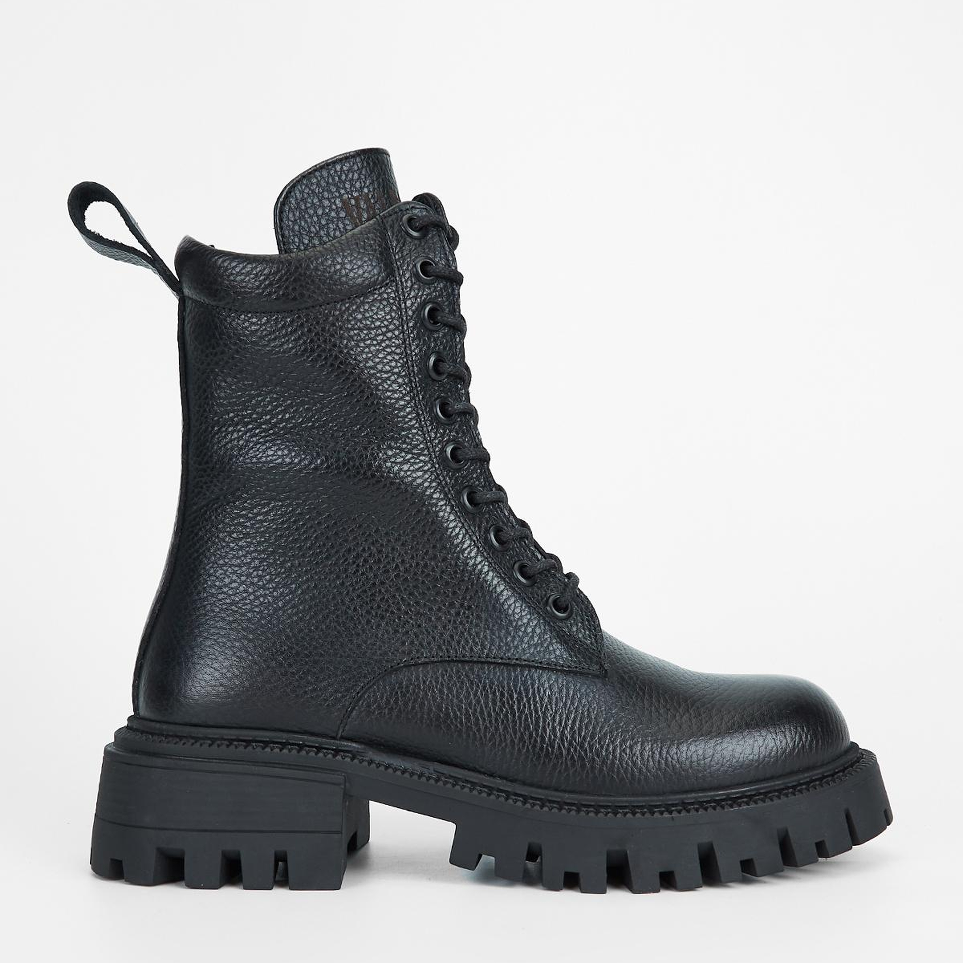 Valmenti Kadın Hakiki Deri Siyah Floter Düz Bot