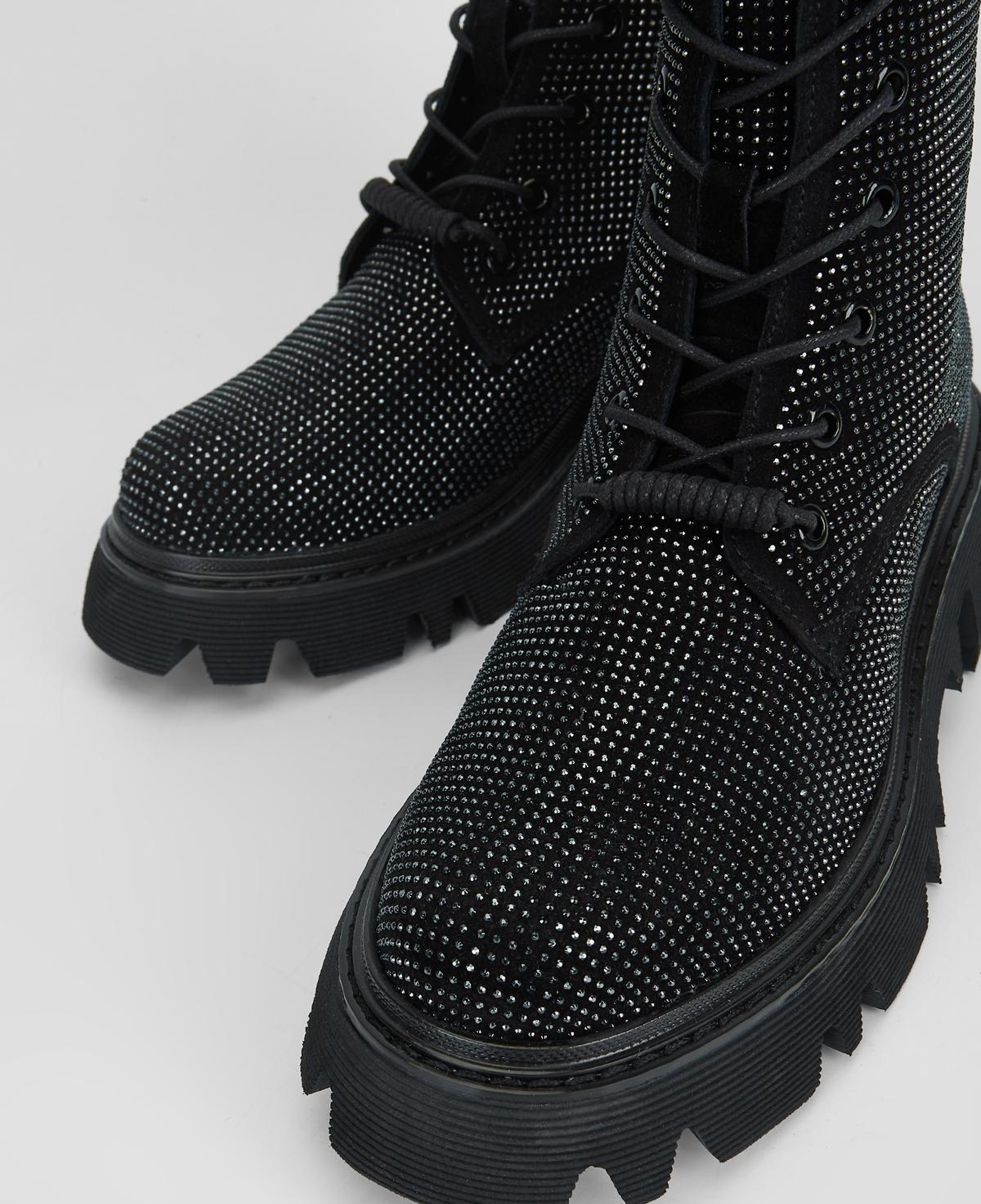 Valmenti Kadın Hakiki Deri Siyah Süet Düz Bot