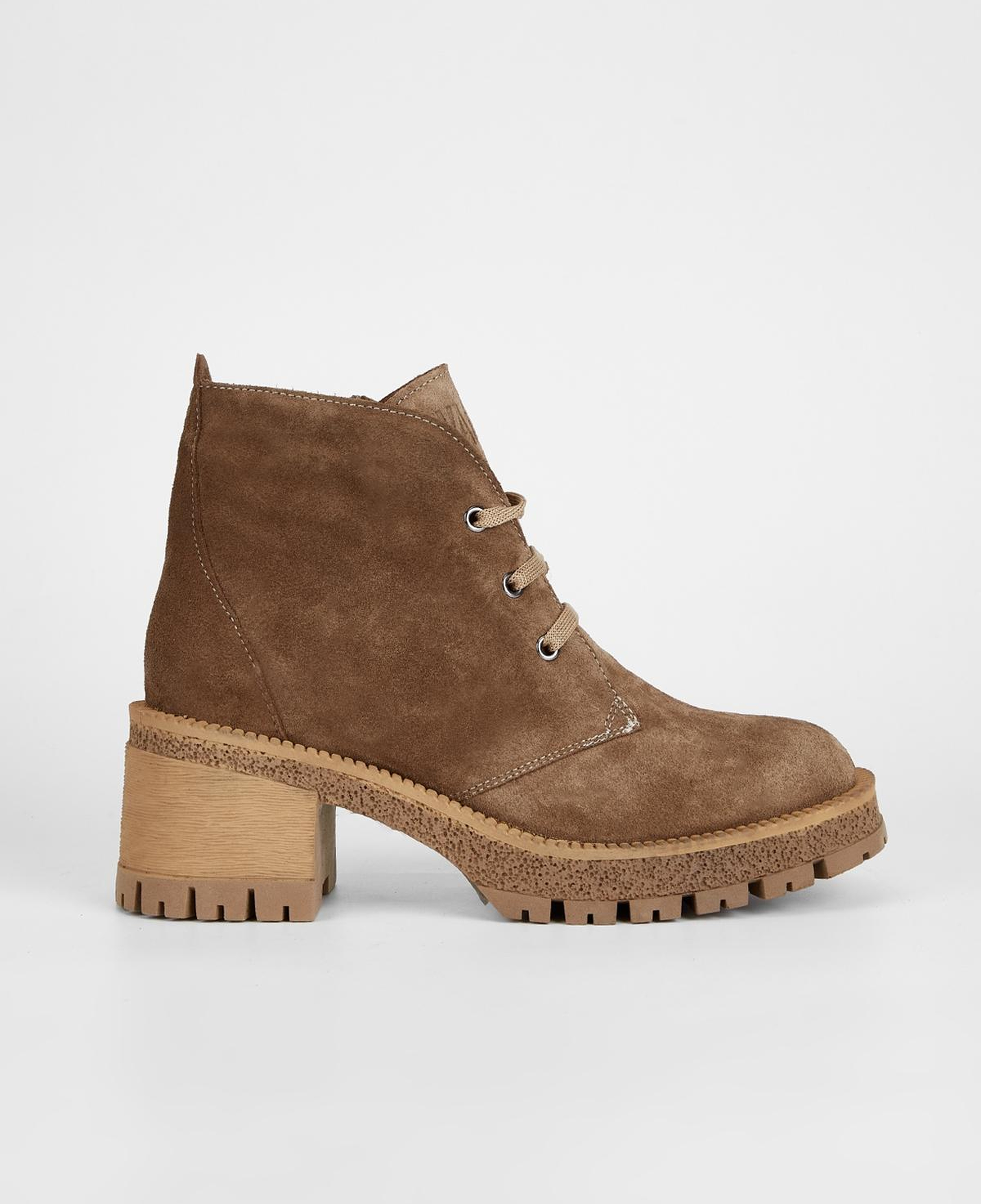 Valmenti Kadın Hakiki Deri Tütün Süet Topuklu Bot