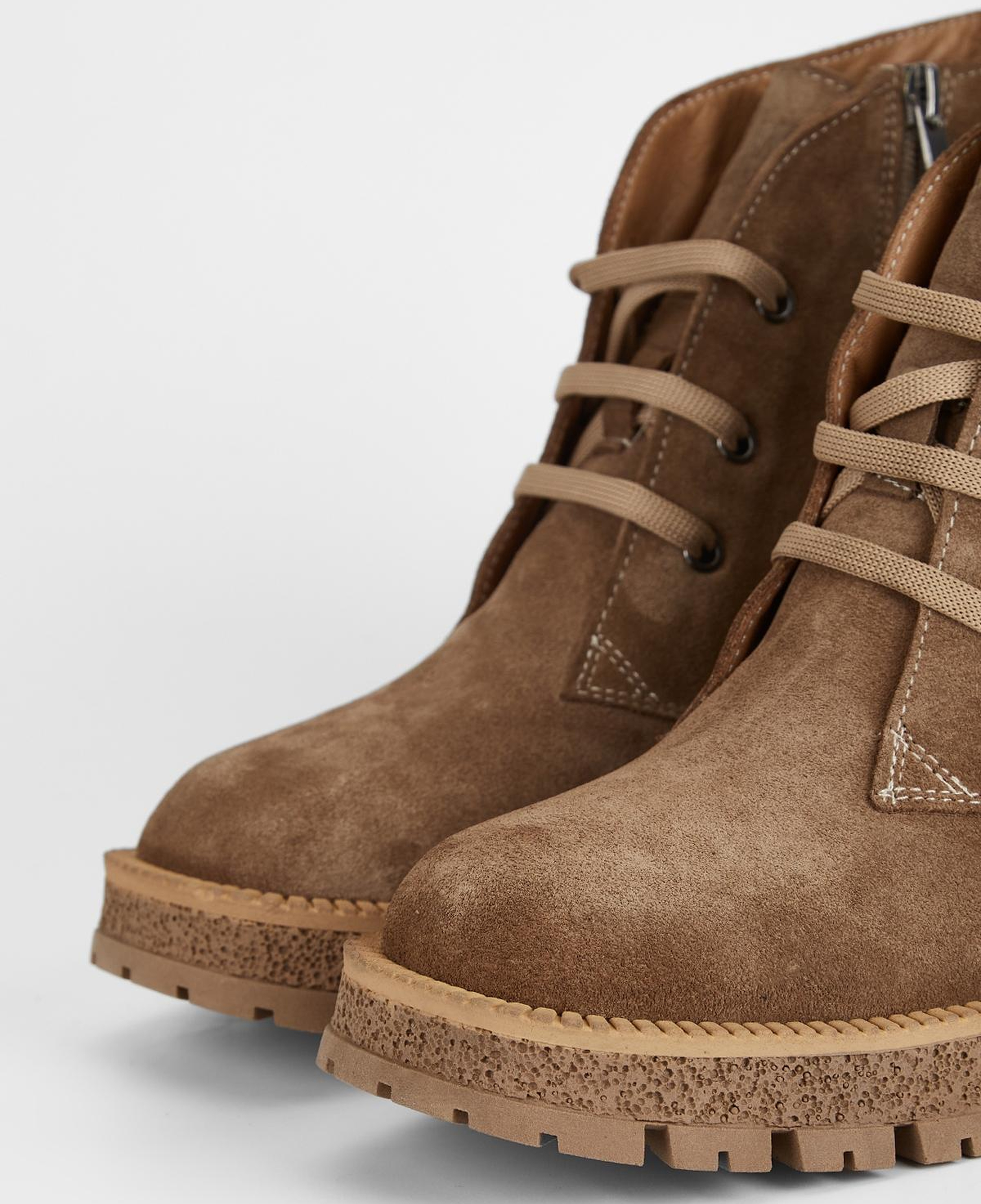 Valmenti Kadın Hakiki Deri Tütün Süet Topuklu Bot