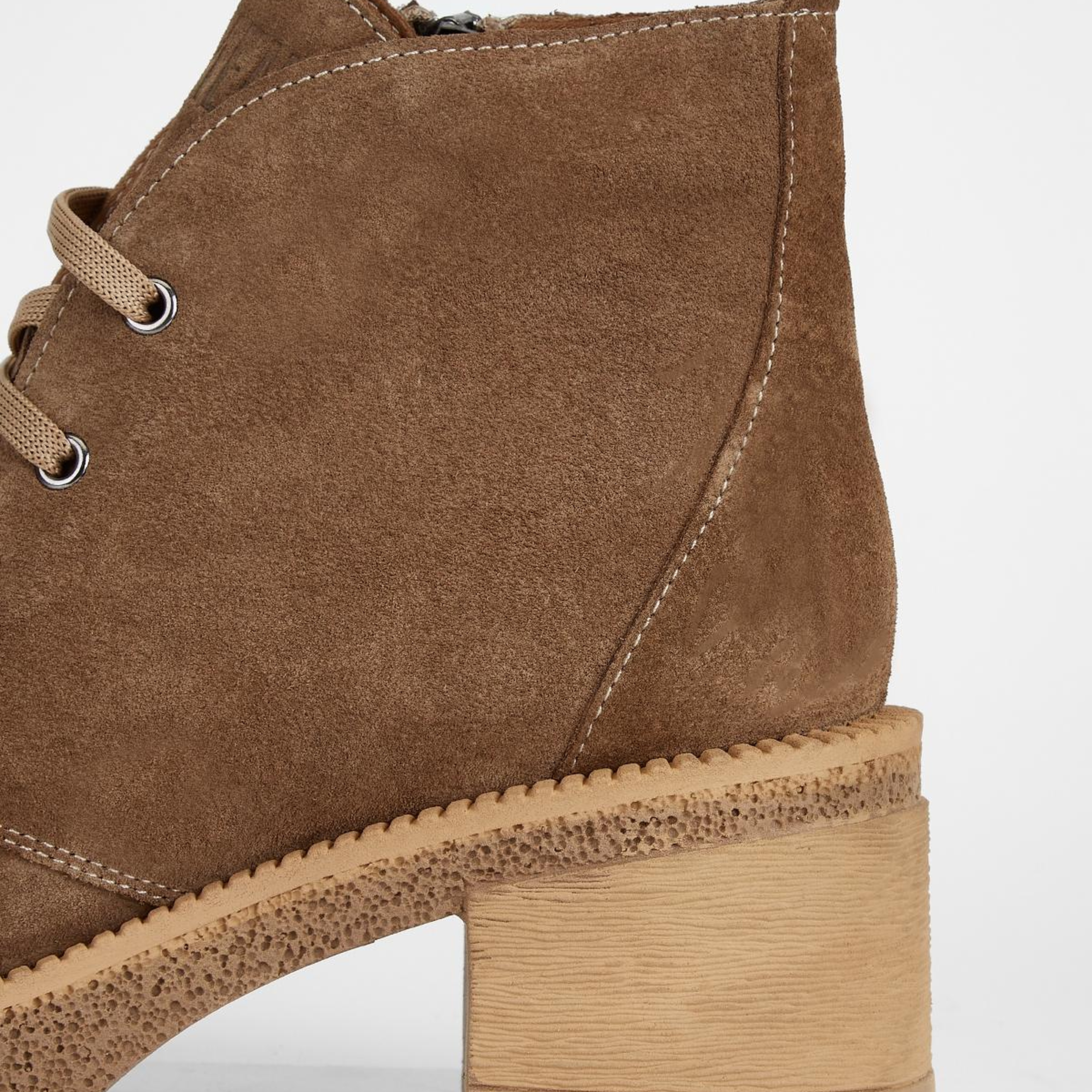 Valmenti Kadın Hakiki Deri Tütün Süet Topuklu Bot