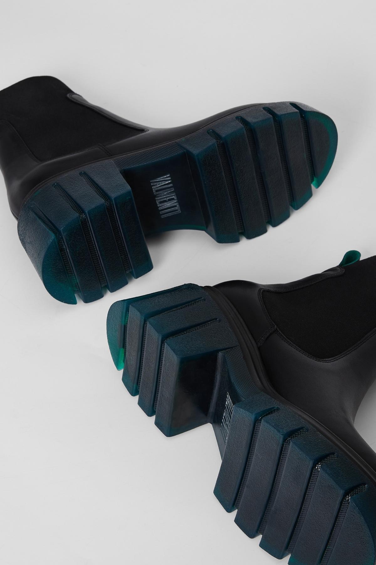 Valmenti Kadın Hakiki Deri Yeşil Topuklu Bot