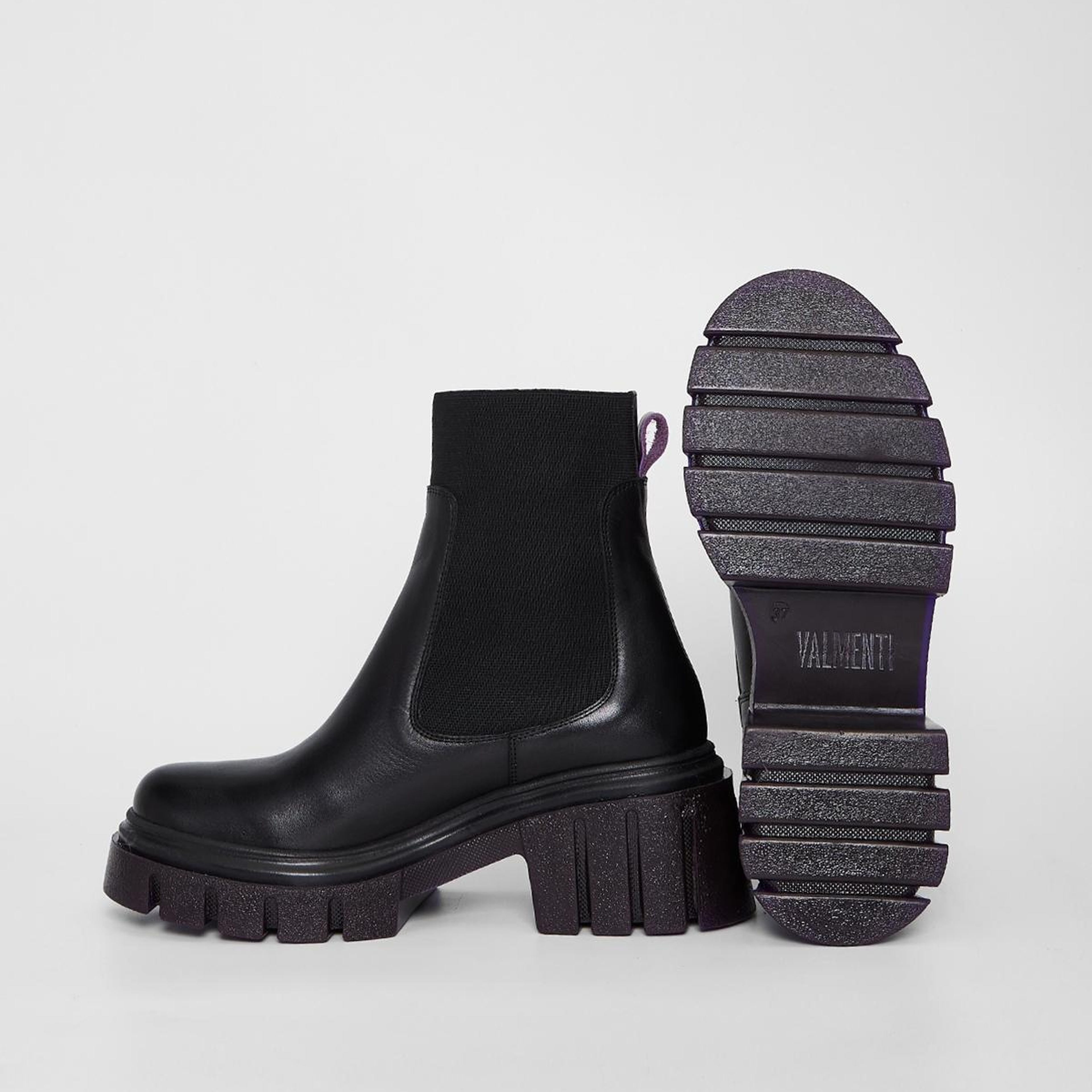 Valmenti Kadın Hakiki Deri Siyah Topuklu Bot