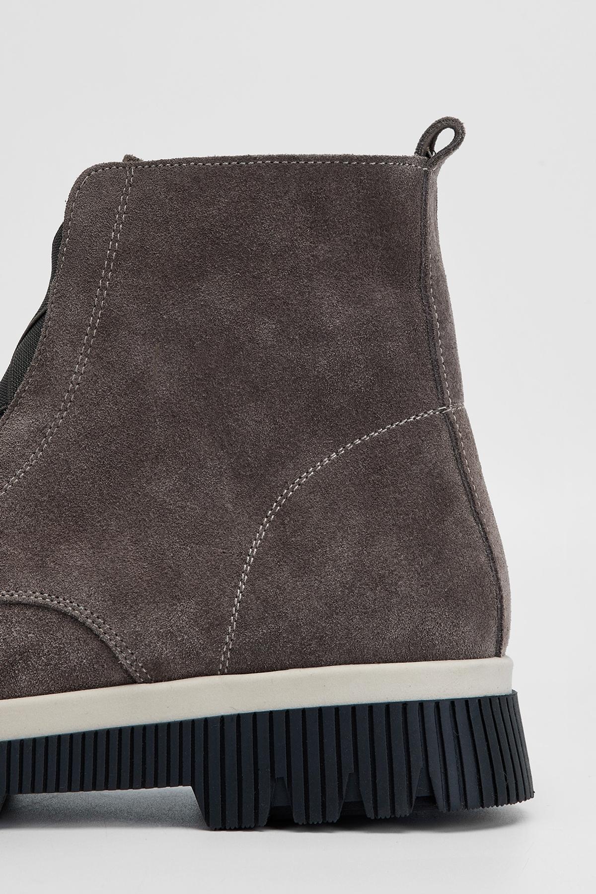 Valmenti Kadın Hakiki Deri Vizon Süet Düz Bot