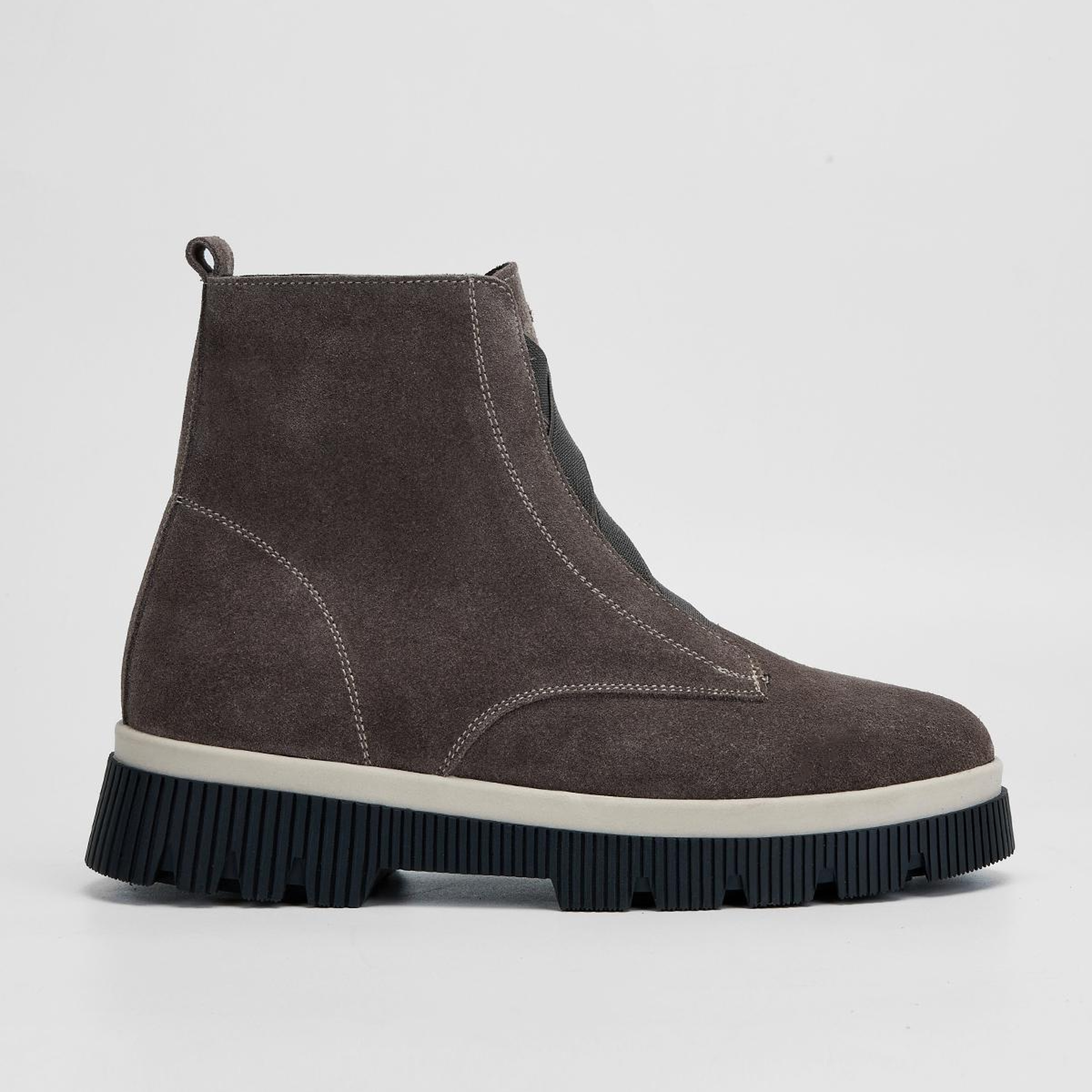 Valmenti Kadın Hakiki Deri Vizon Süet Düz Bot