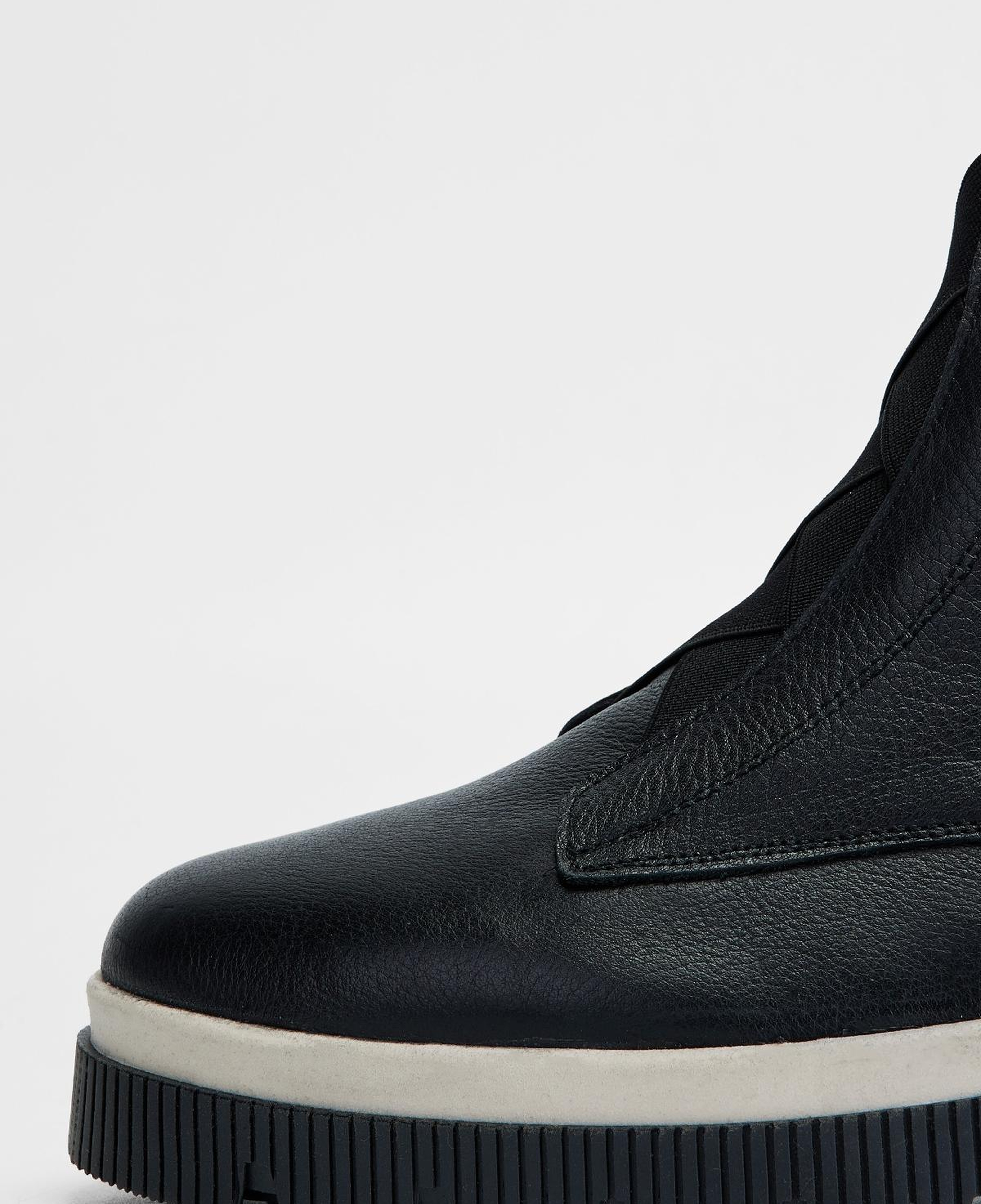 Valmenti Kadın Hakiki Deri Siyah Floter Düz Bot