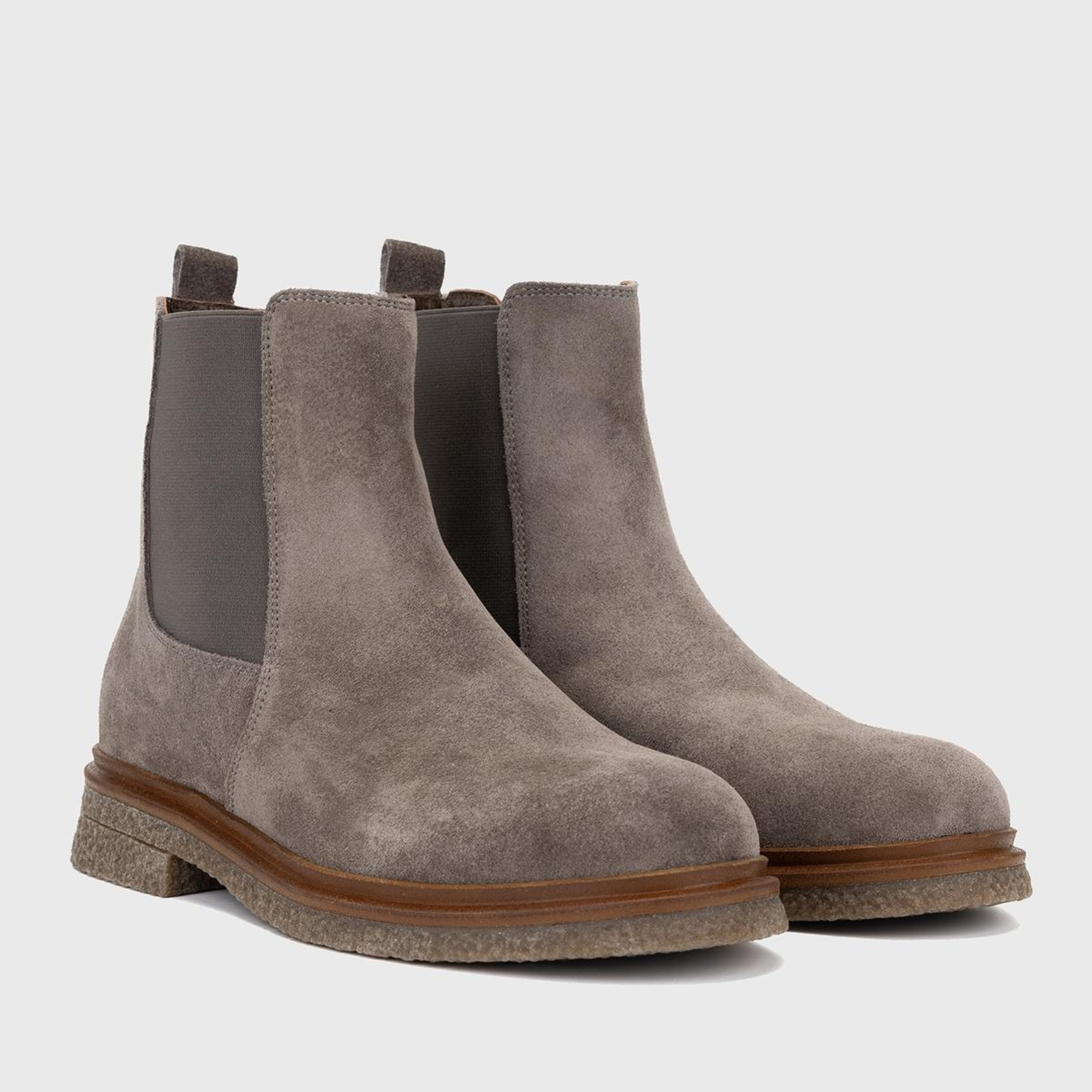 Valmenti Kadın Hakiki Deri Vizon Süet Düz Bot