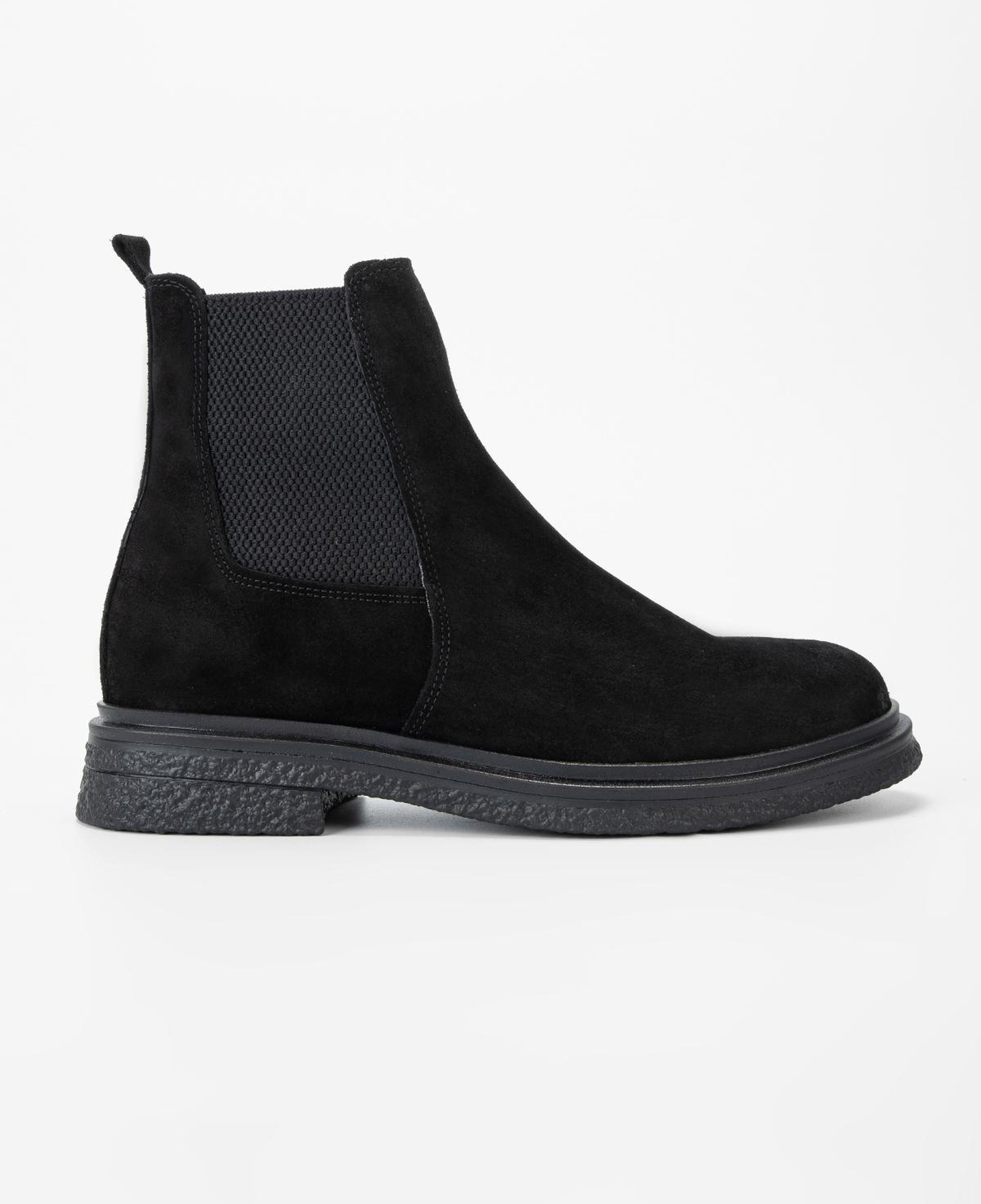 Valmenti Kadın Hakiki Deri Siyah Süet Düz Bot