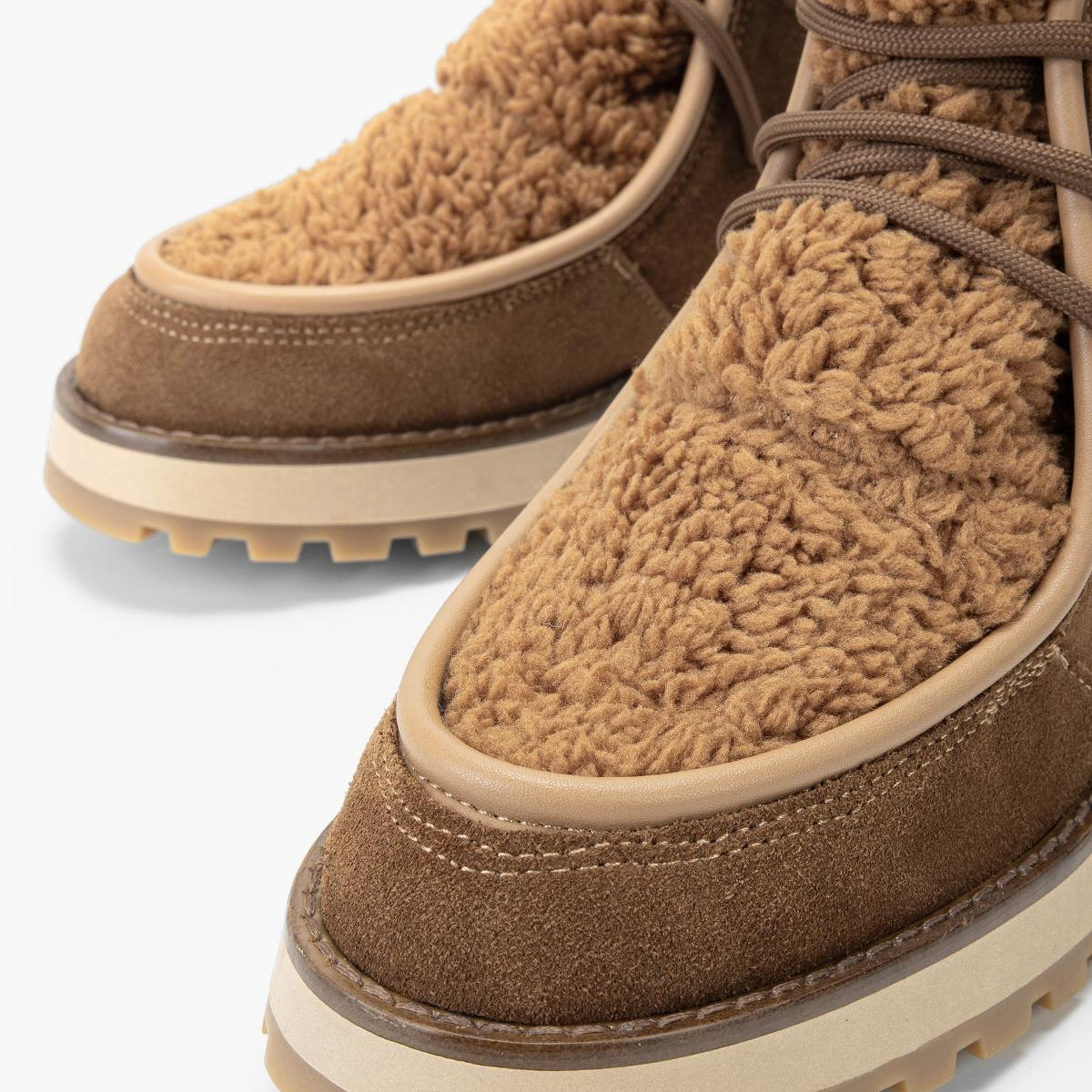 Valmenti Kadın Hakiki Deri Taba Süet Düz Bot