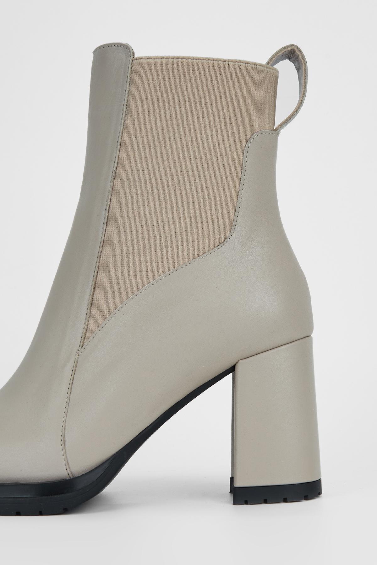 Valmenti Kadın Hakiki Deri Vizon Topuklu Bot