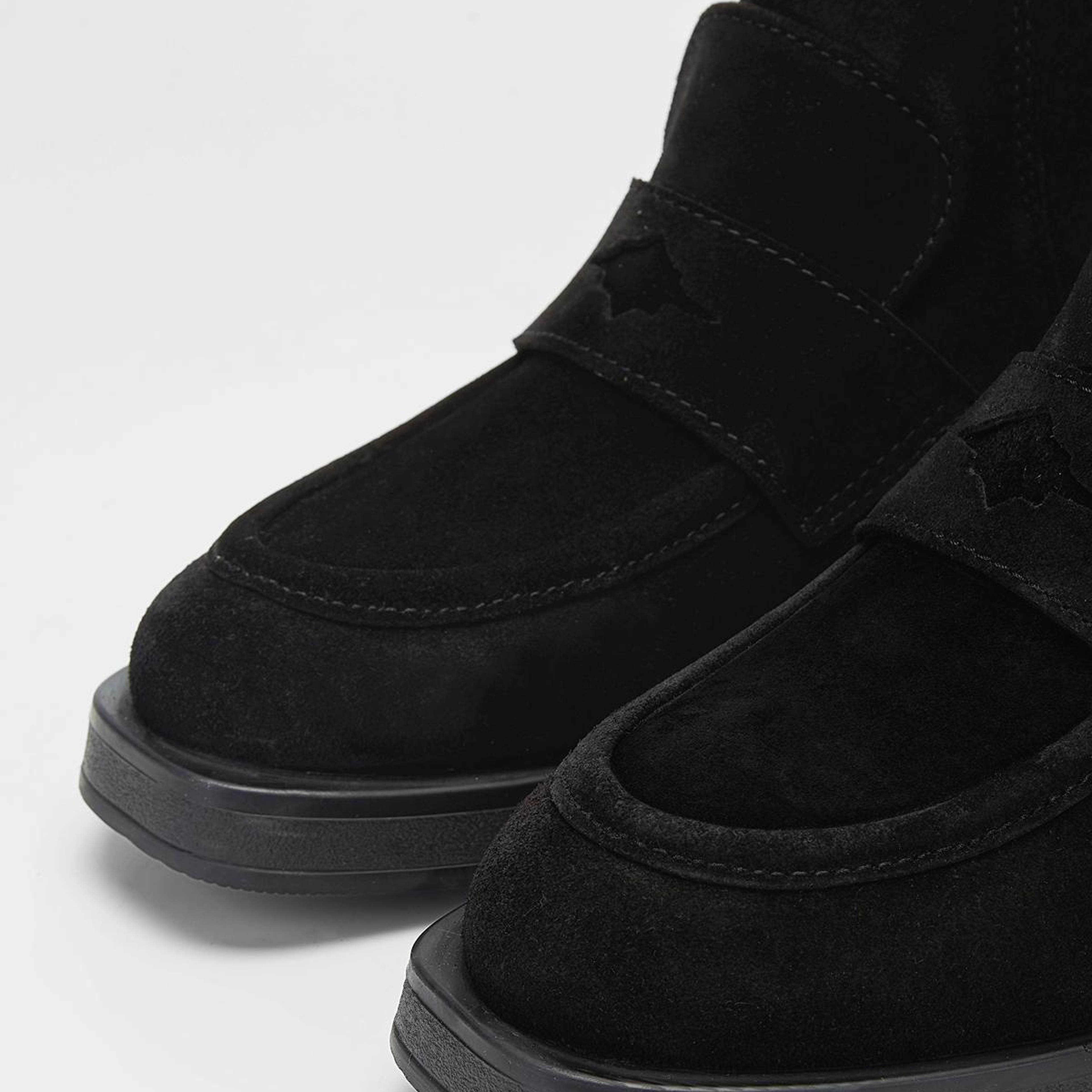 Valmenti Kadın Hakiki Deri Siyah Süet Düz Bot