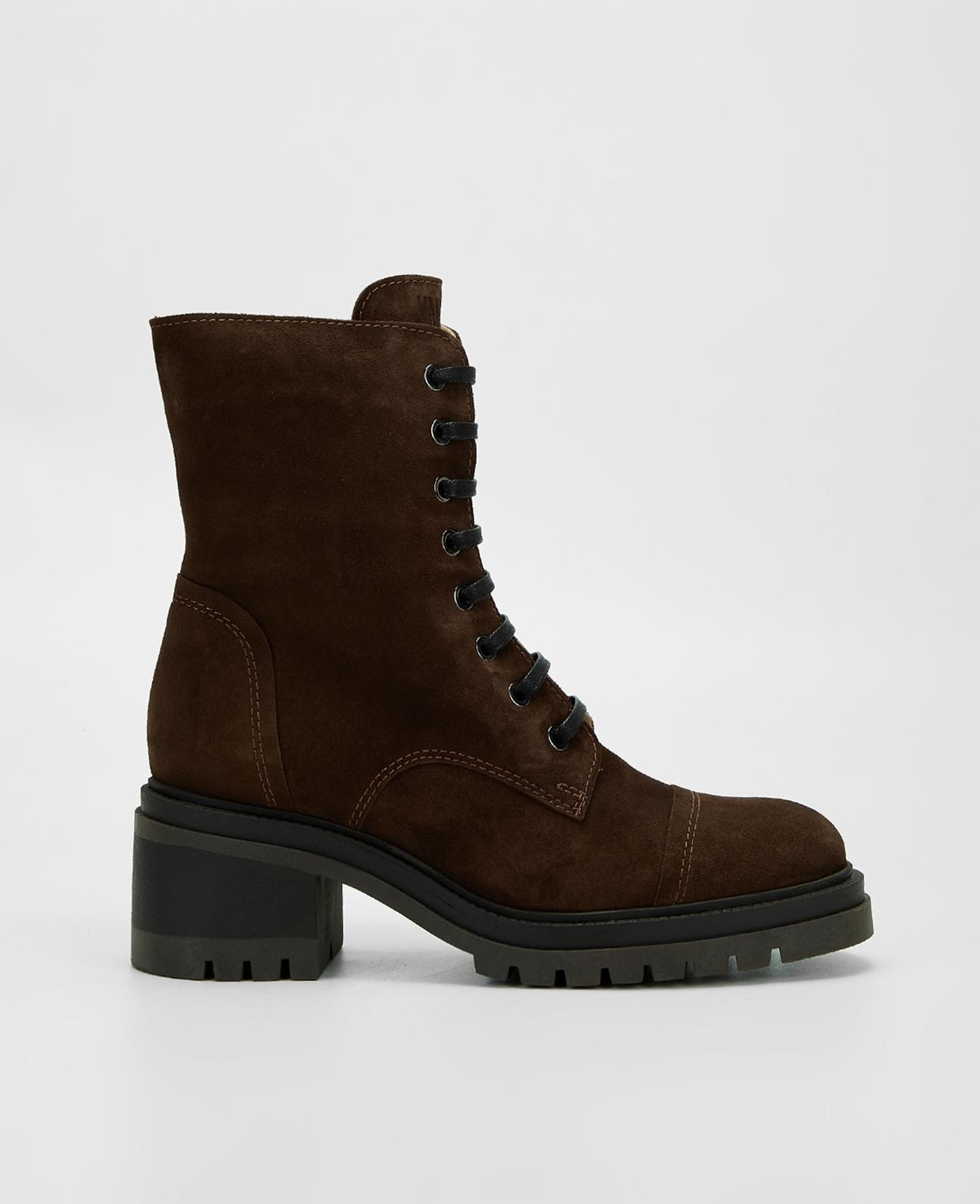 Valmenti Kadın Hakiki Deri Kahverengi Süet Topuklu Bot