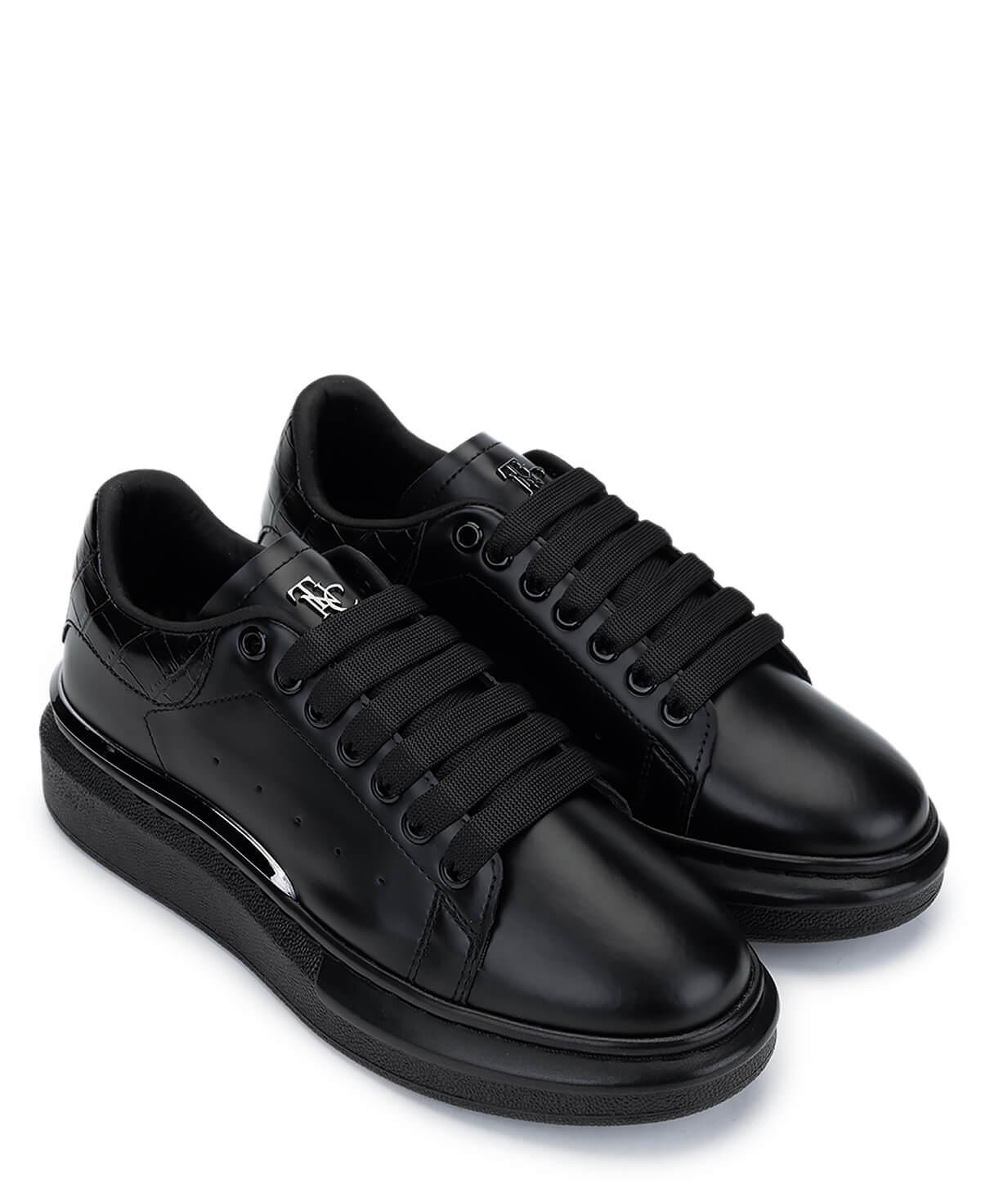 Tamer Tanca Kadın Vegan Siyah Sneakers & Spor Ayakkabı