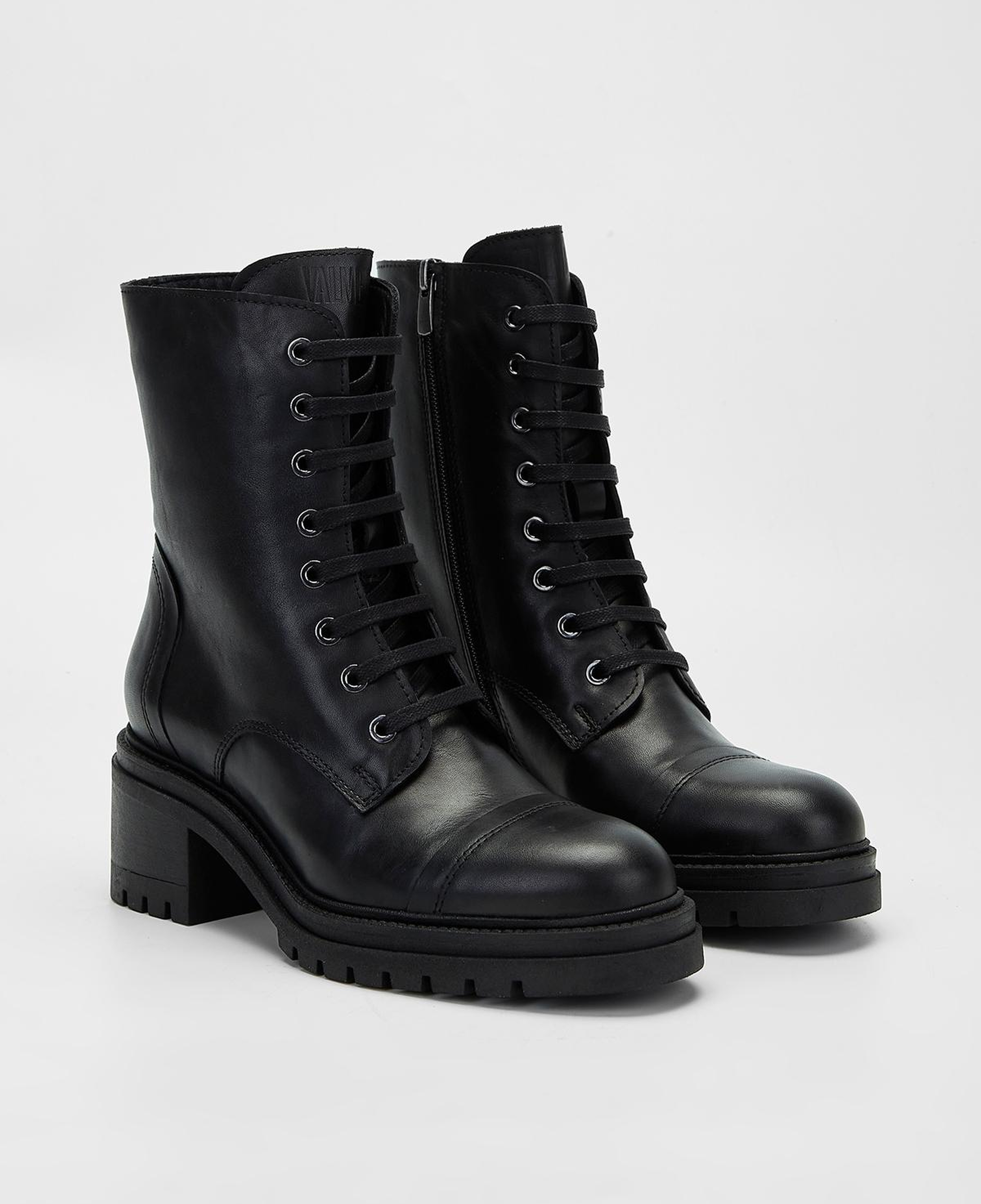 Valmenti Kadın Hakiki Deri Siyah Topuklu Bot