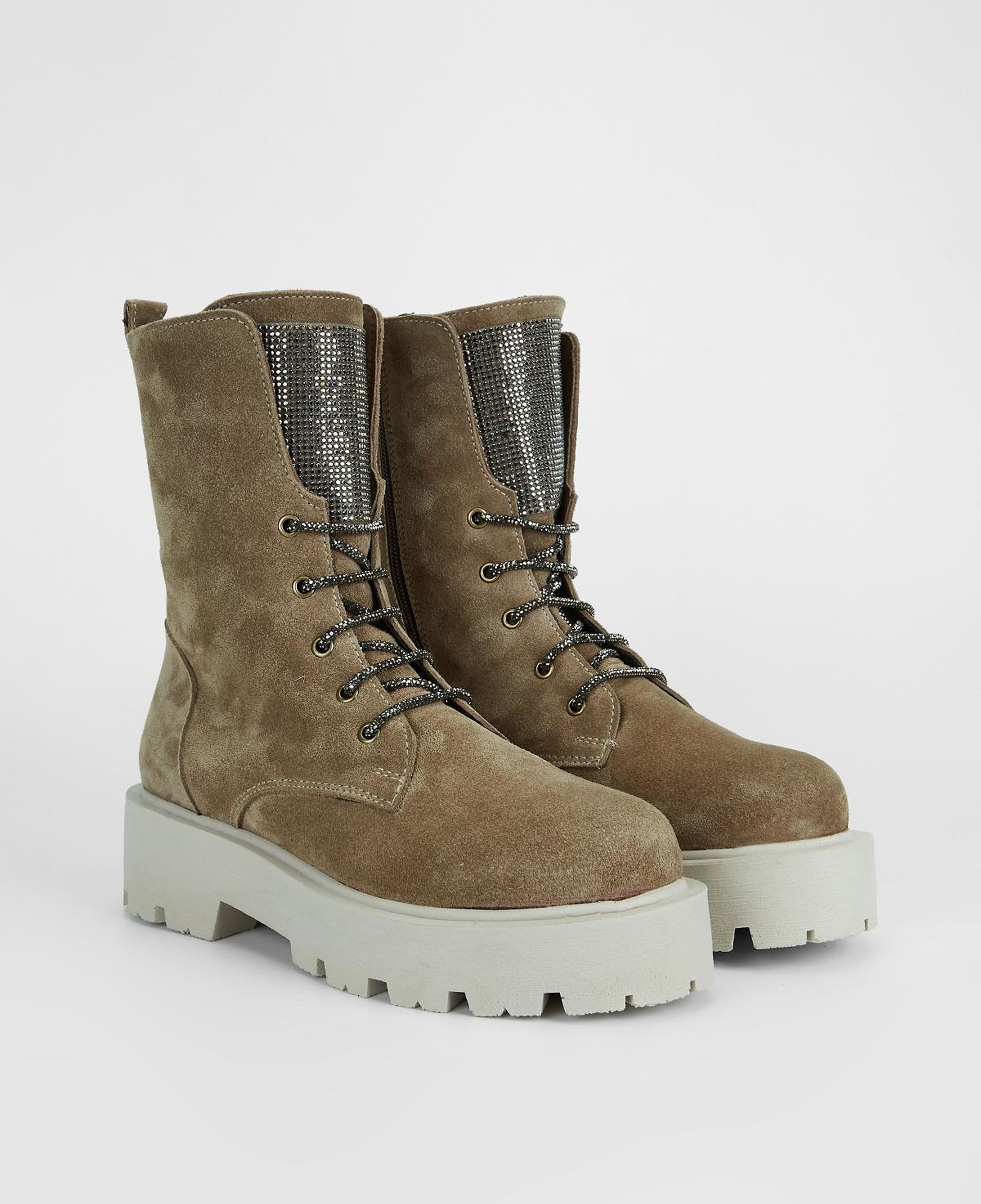 Valmenti Kadın Hakiki Deri Vizon Süet Düz Bot