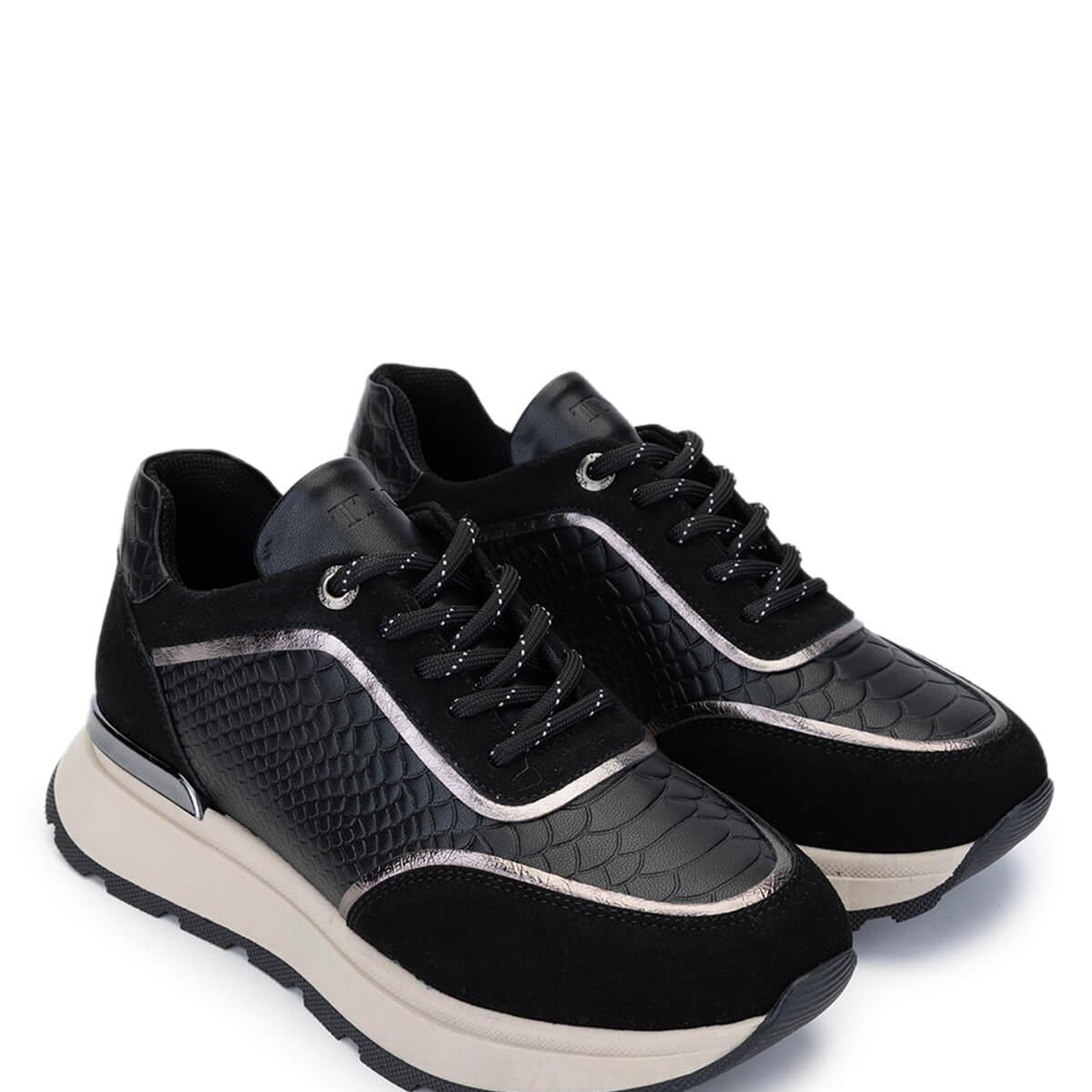 Tamer Tanca Kadın Vegan Siyah Sneakers & Spor Ayakkabı