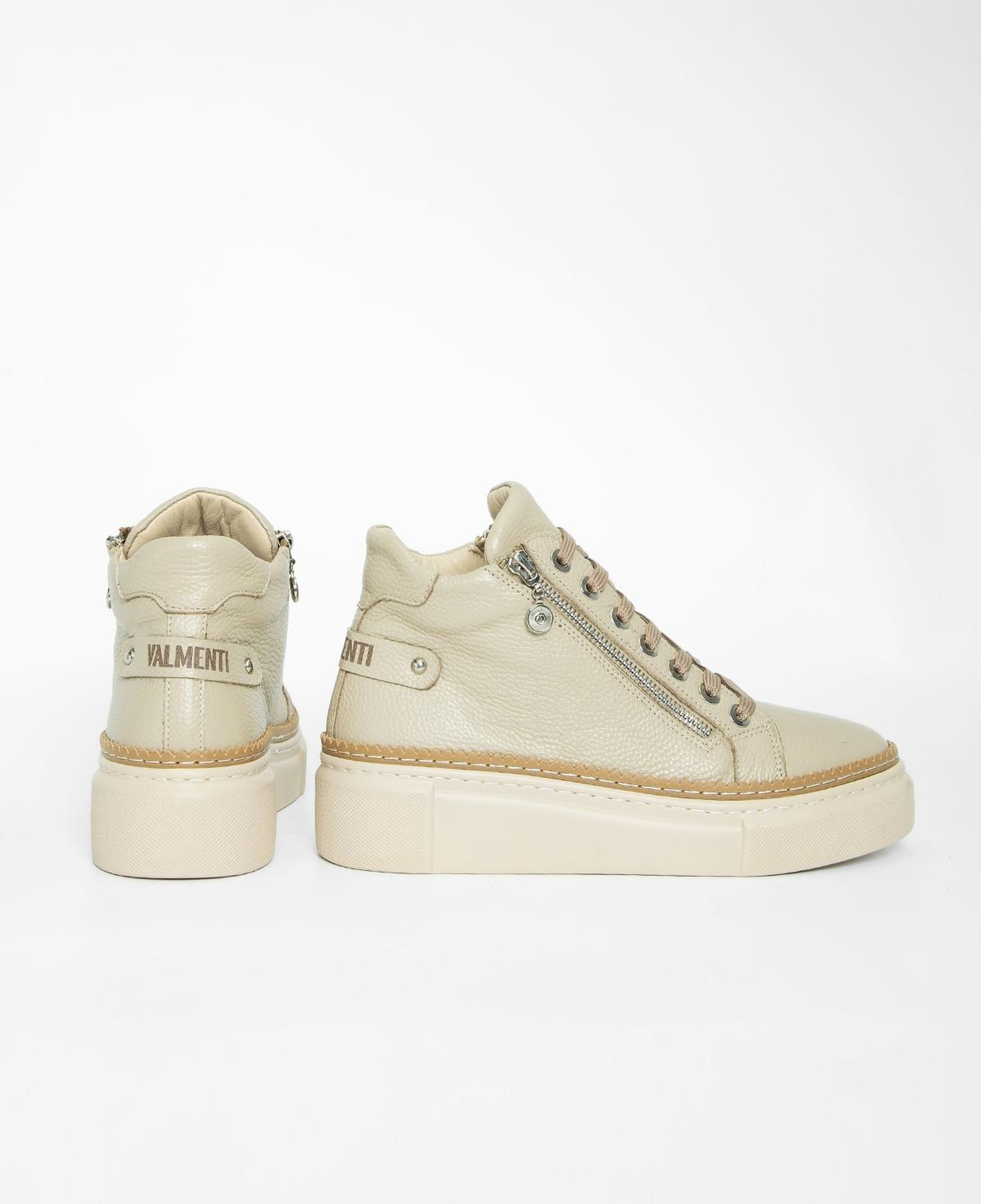 Valmenti Kadın Hakiki Deri Vizon Floter Düz Bot