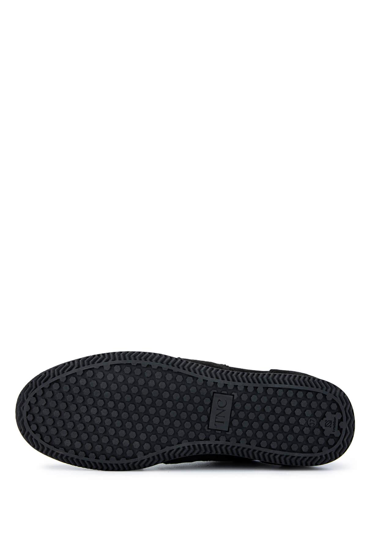 Tamer Tanca Kadın Hakiki Deri Siyah Süet Sneakers & Spor Ayakkabı