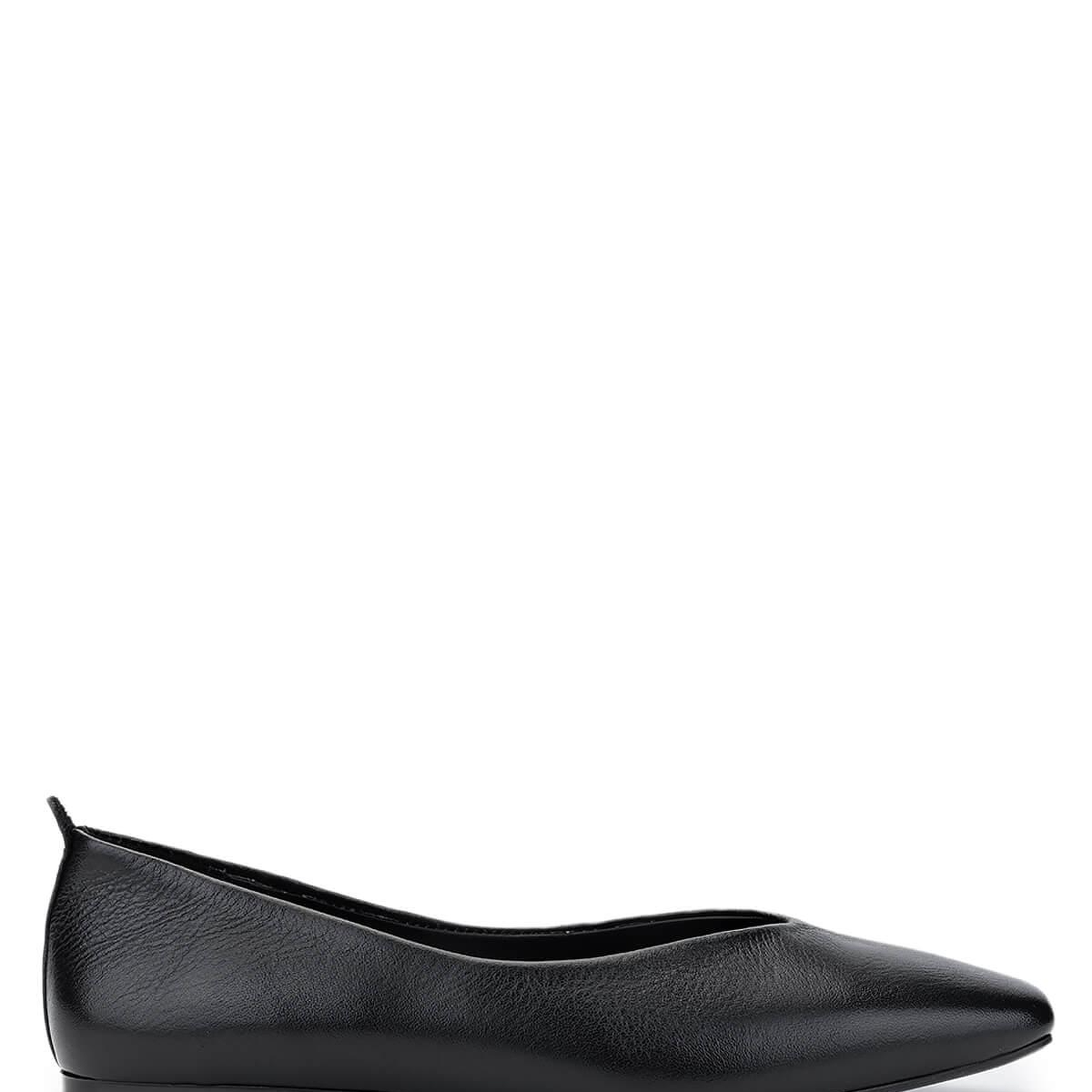 Tamer Tanca Kadın Hakiki Deri Siyah Deri Babet Ayakkabı