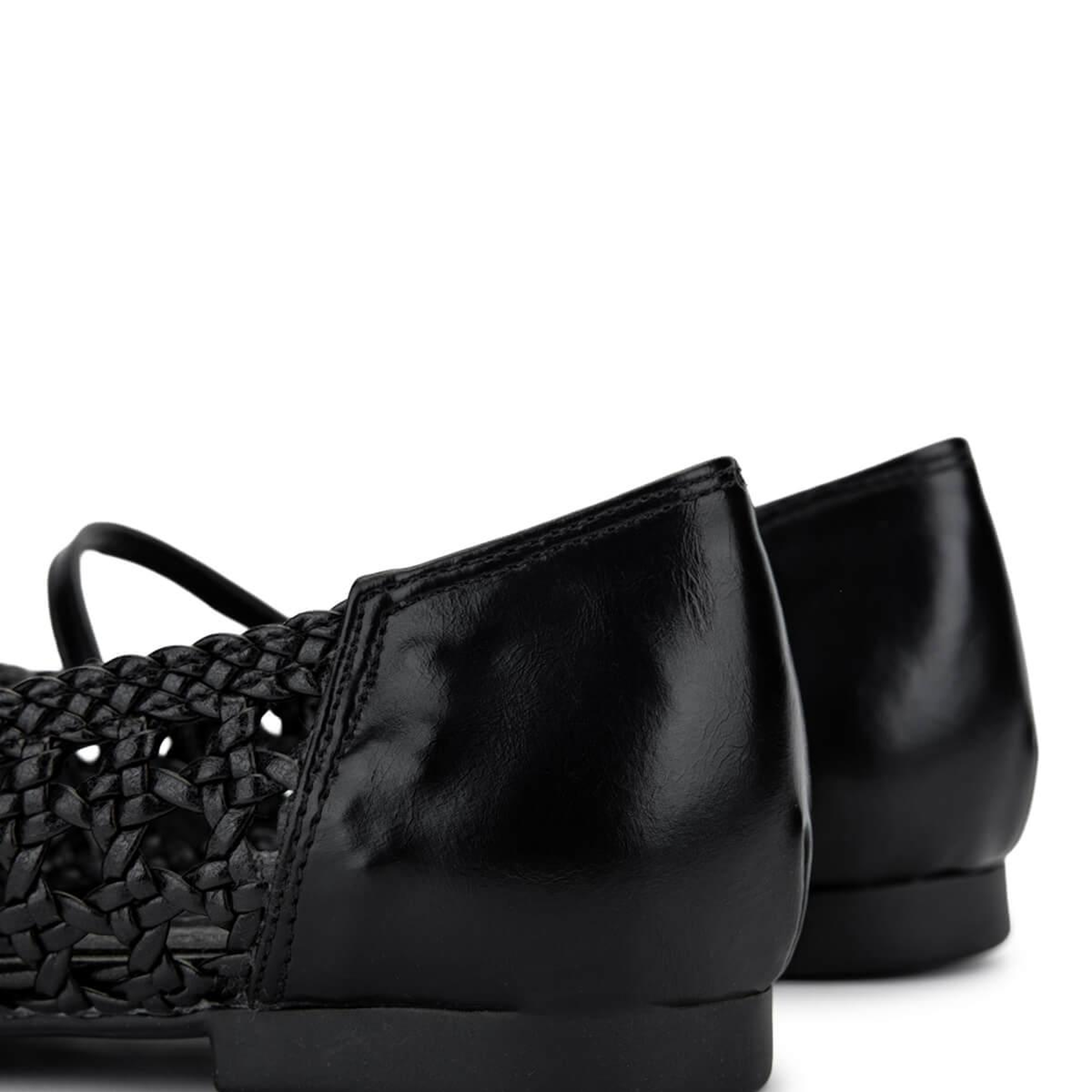 Tamer Tanca Kadın Vegan Siyah Babet Ayakkabı