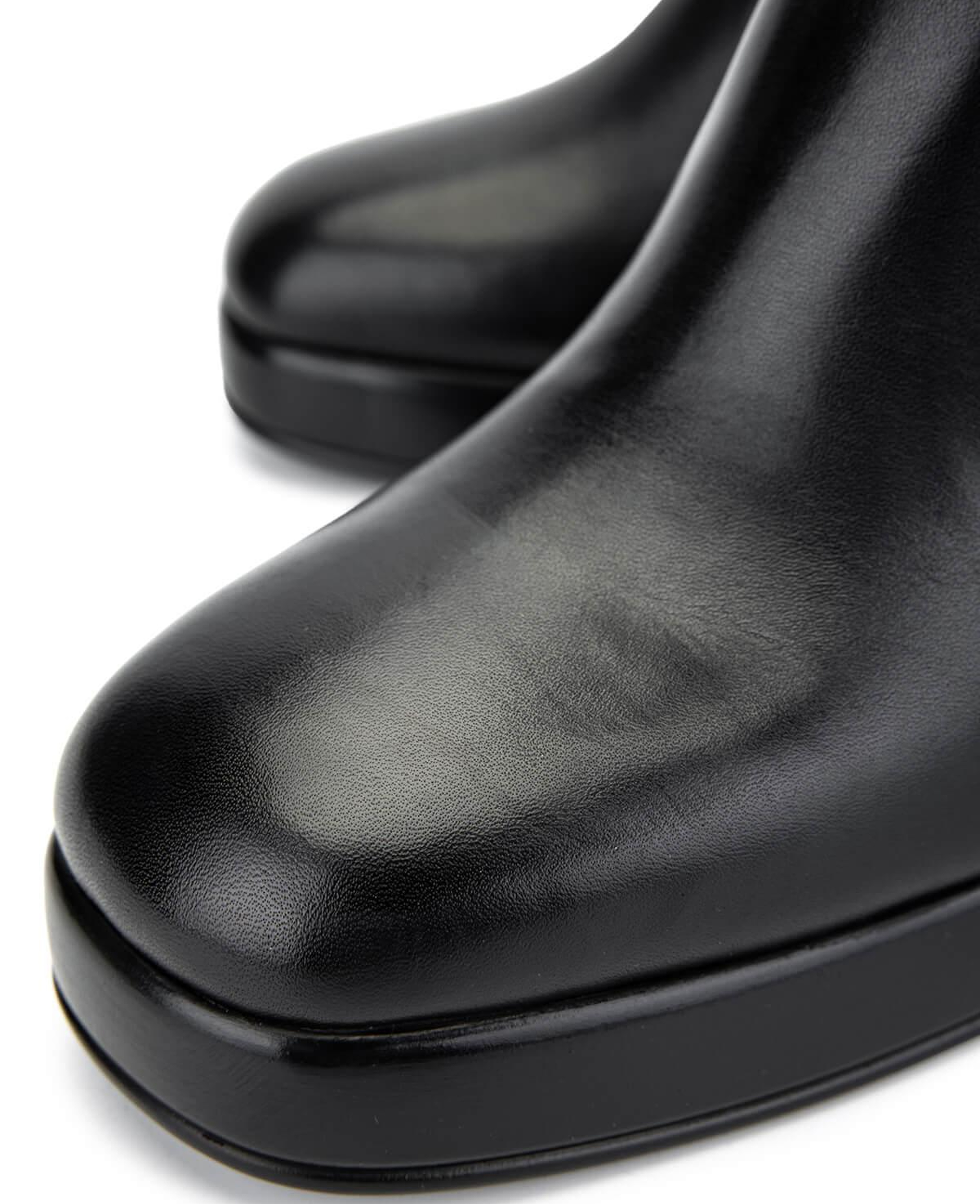 Tamer Tanca Kadın Hakiki Deri Siyah Deri Topuklu Çizme