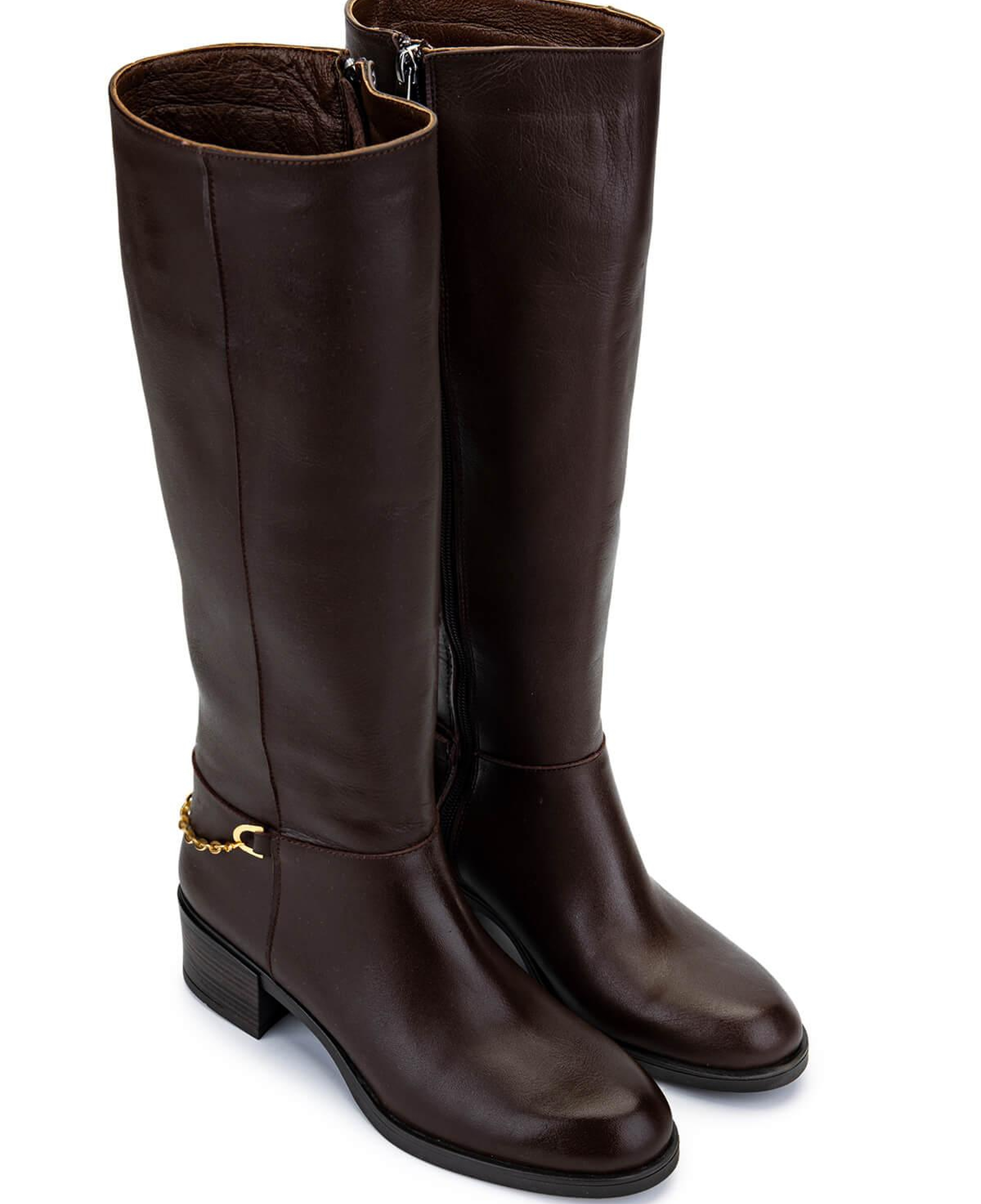 Tamer Tanca Kadın Hakiki Deri Kahverengi Klasik Çizme